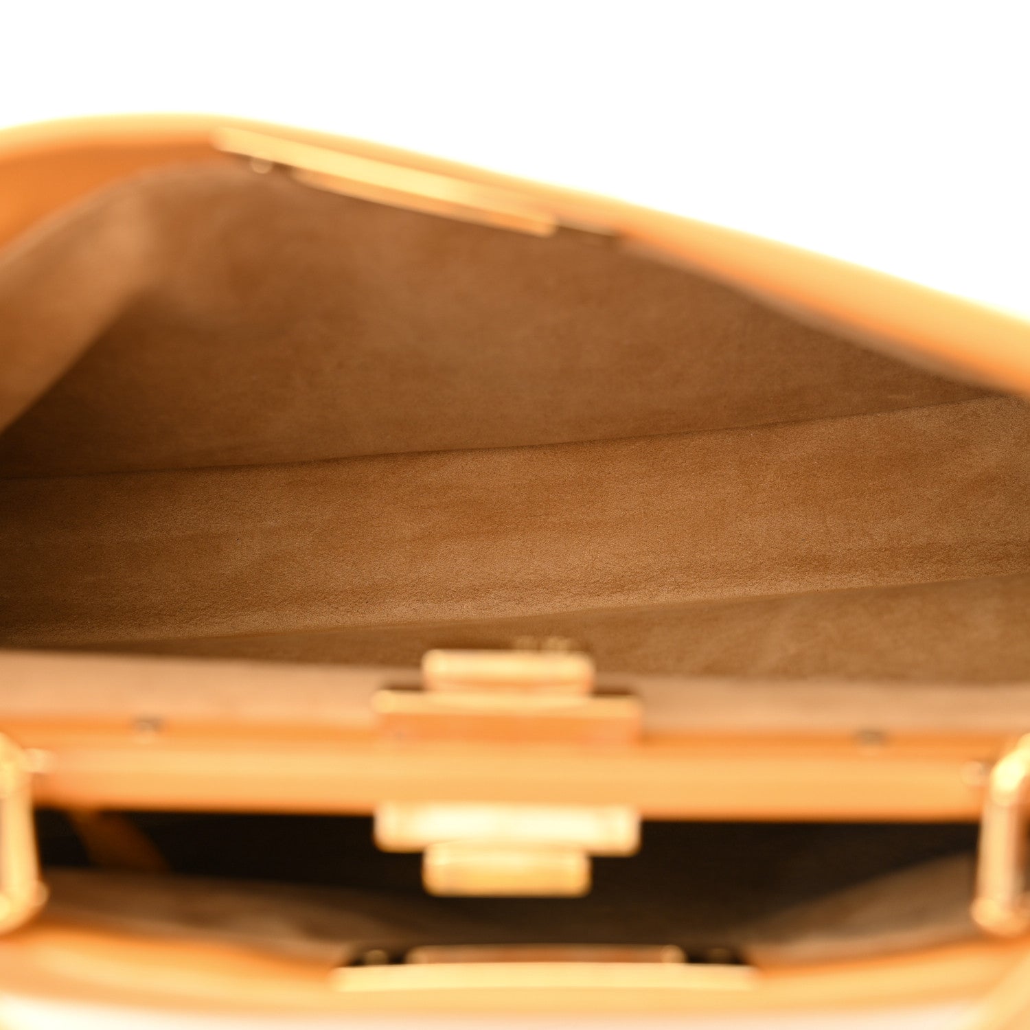 Vitello Morgan Beaded Medium Peekaboo Iconic Satchel Oro Soft