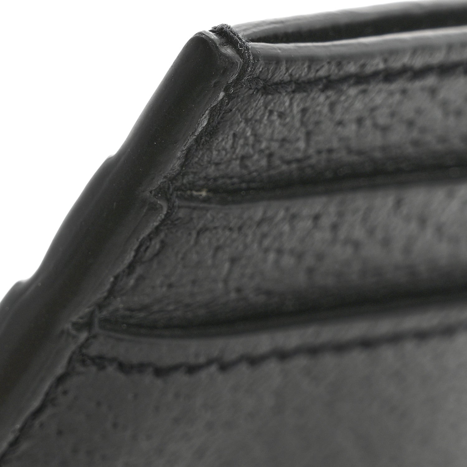 Calfskin Boar Effect GG Marmont Card Holder Black