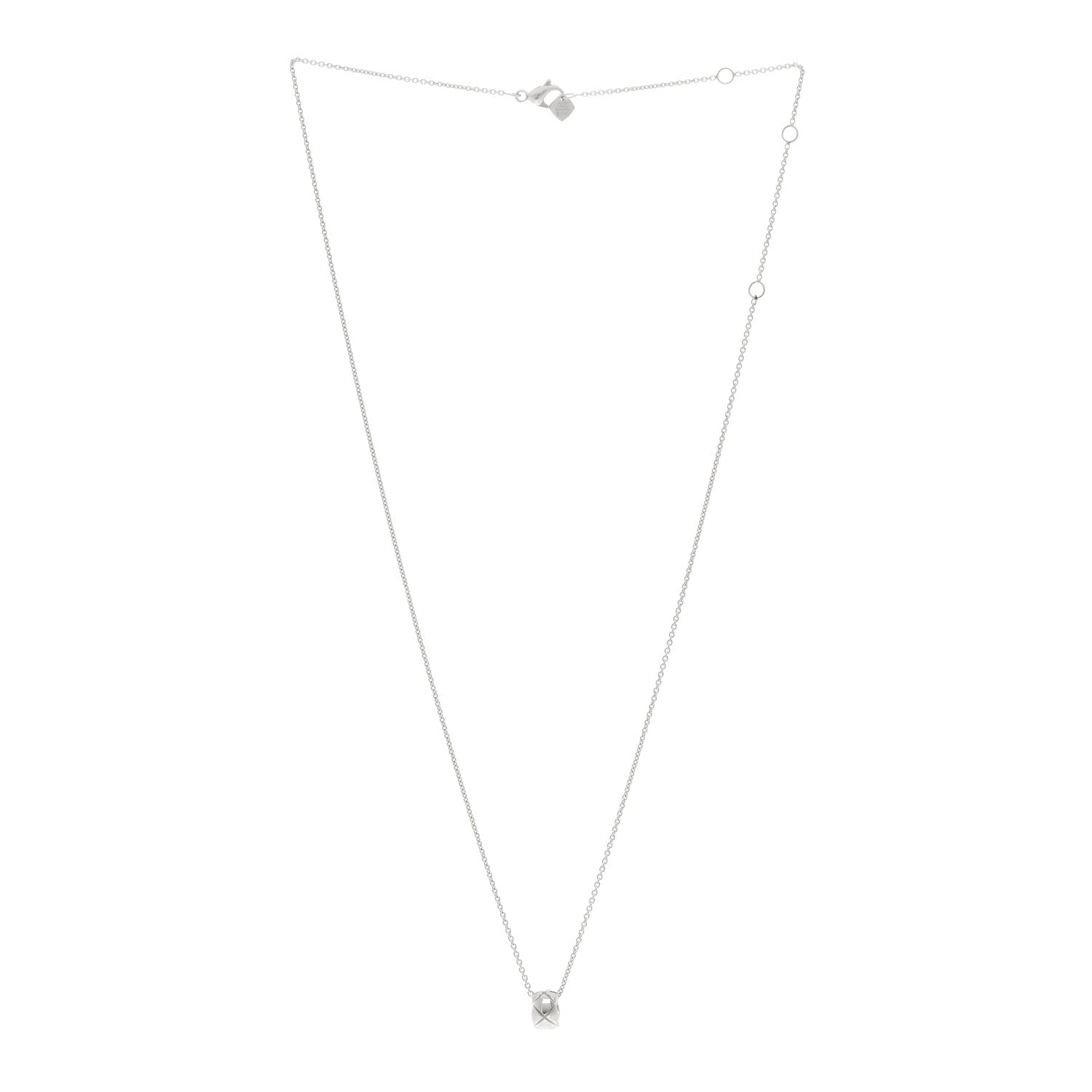 18K White Gold Coco Crush Pendant Necklace