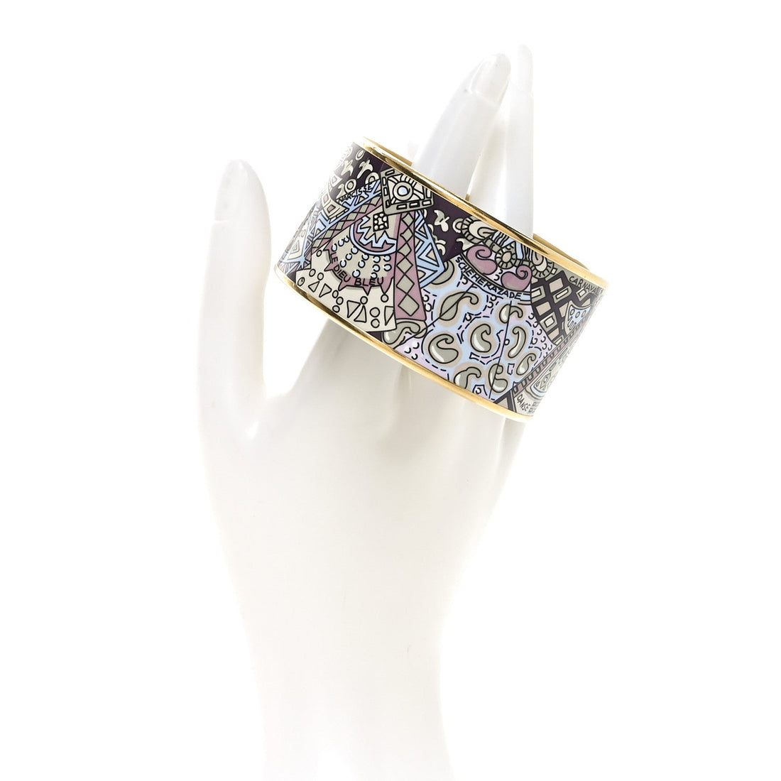 Enamel Printed Extra Wide Bracelet 65