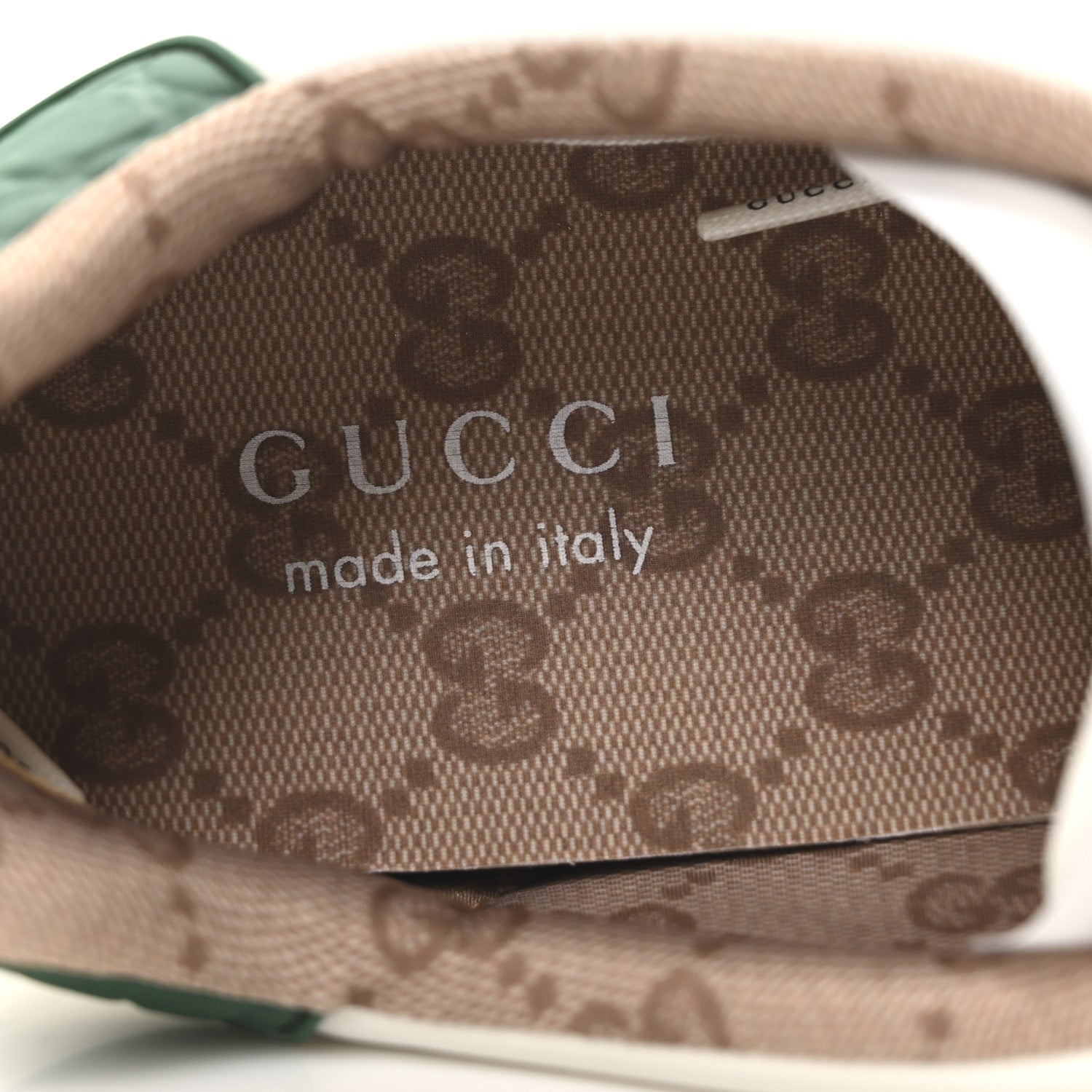 Ultralight Plume Calfskin Rubber Web Mens New Ace Sneakers 9 Green White Red