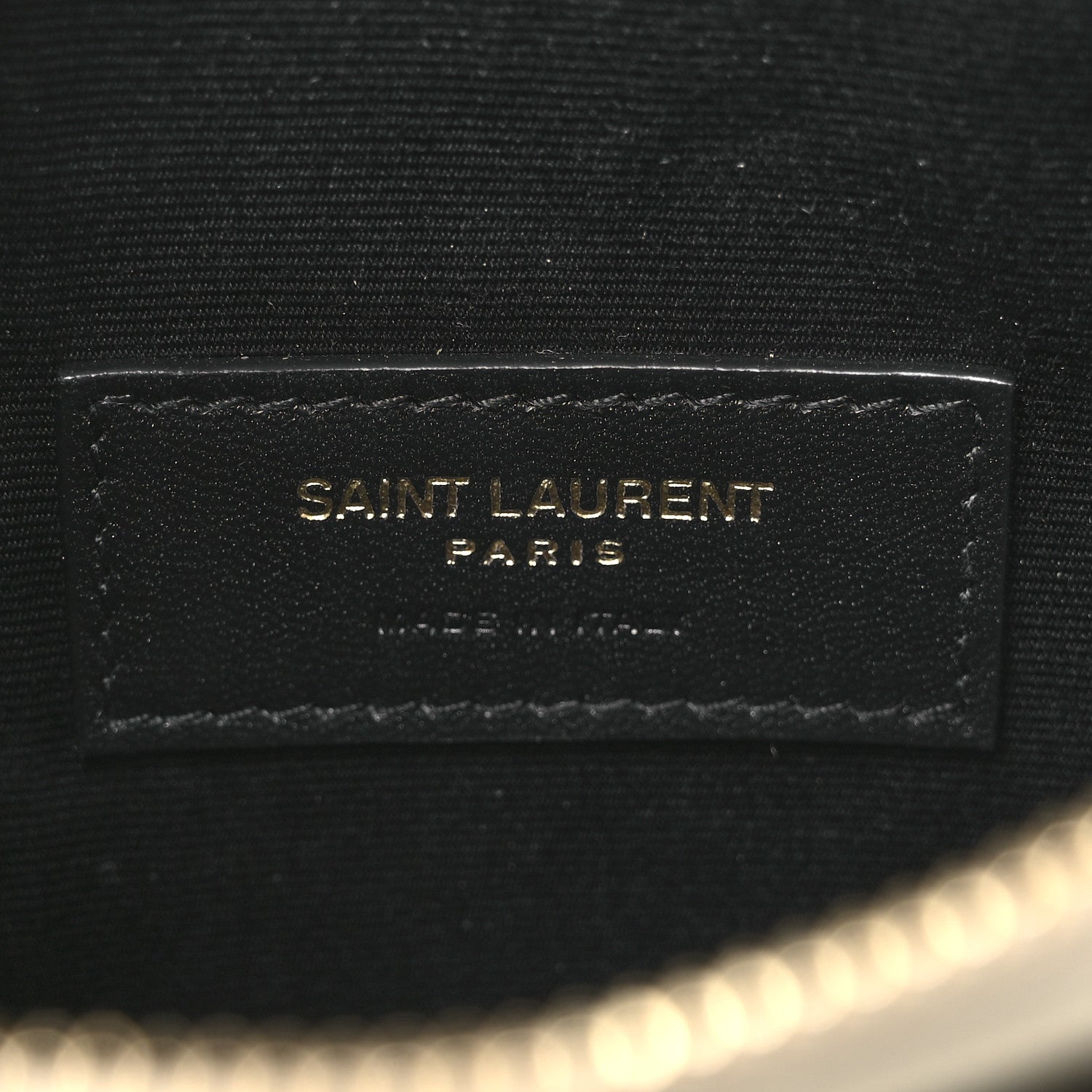 Grain De Poudre Chevron Monogram Bill Pouch Blanc Vintage