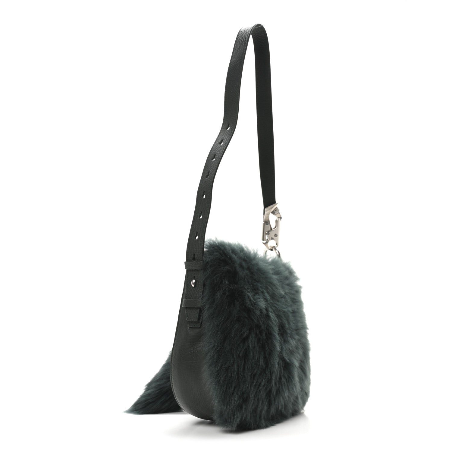 Shearling Small Knight Crossbody Bag Vine