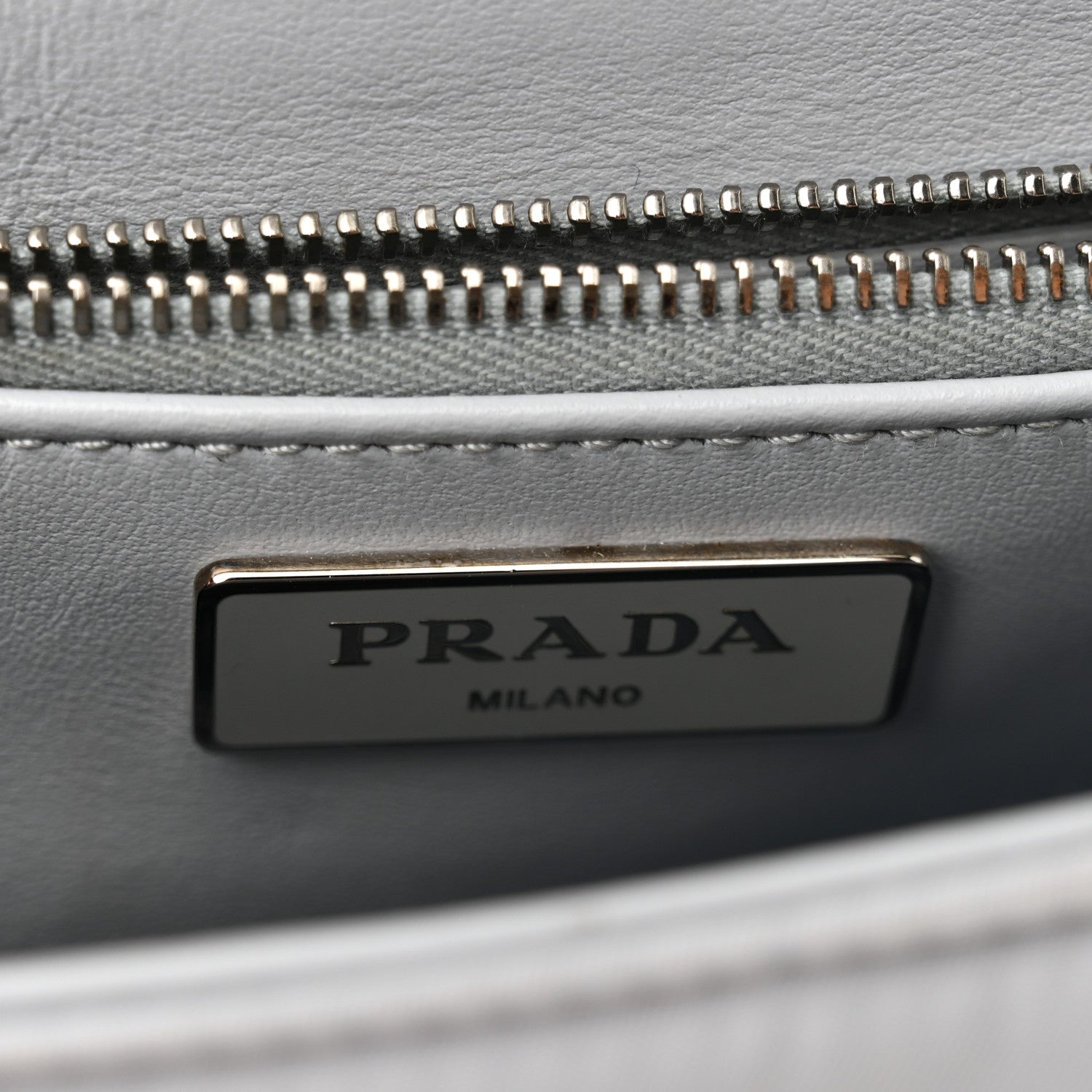 Nappa Re-Nylon Double Pocket Buckle Shoulder Bag Fiordaliso