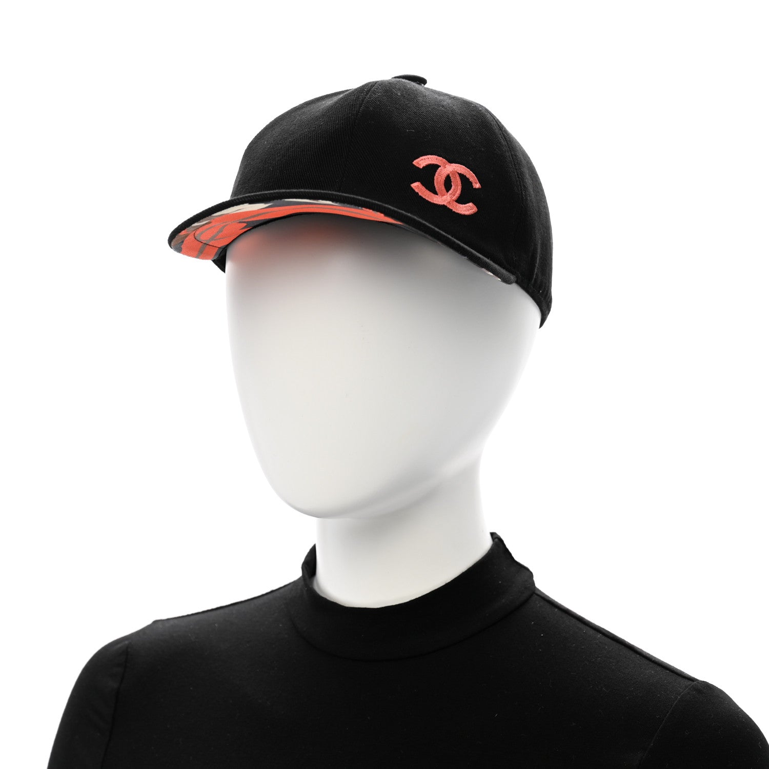 Cotton CC Cap Hat Black Coral