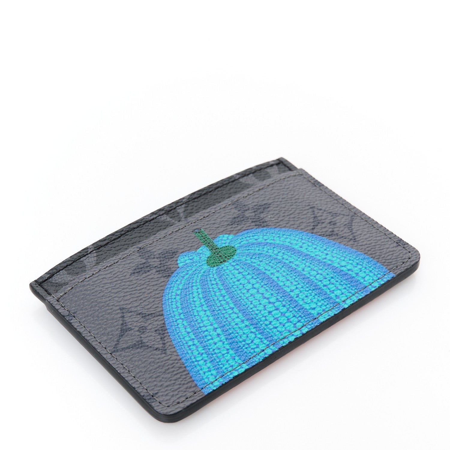 LV X YK Monogram Eclipse Reverse Pumpkin Card Holder