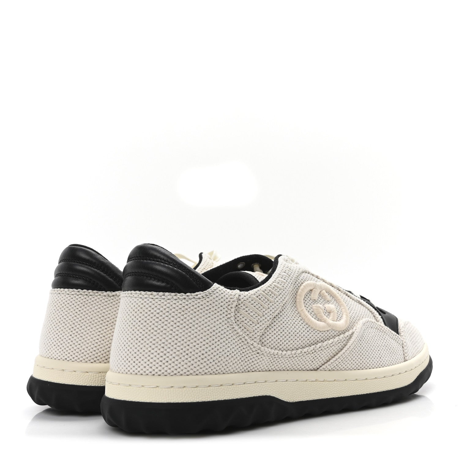 Canvas Calfskin Mens Mac80 Sneakers 8.5 Natural Black