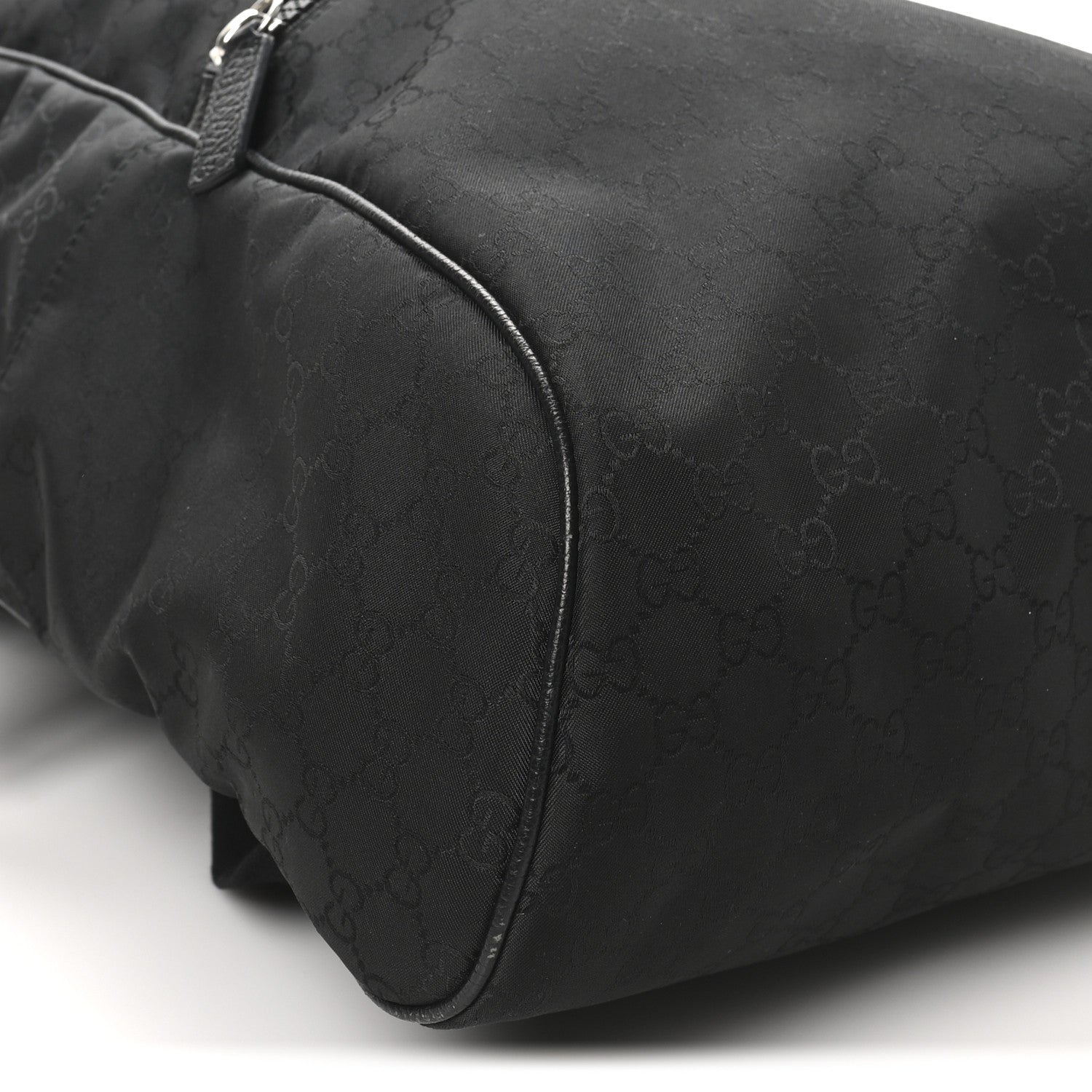 Nylon Monogram Slim Backpack Black