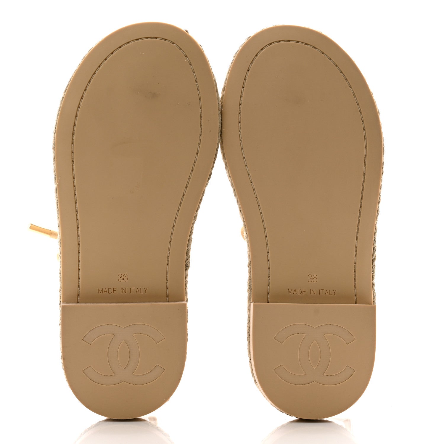 Suede Espadrille Sandals 36 Beige