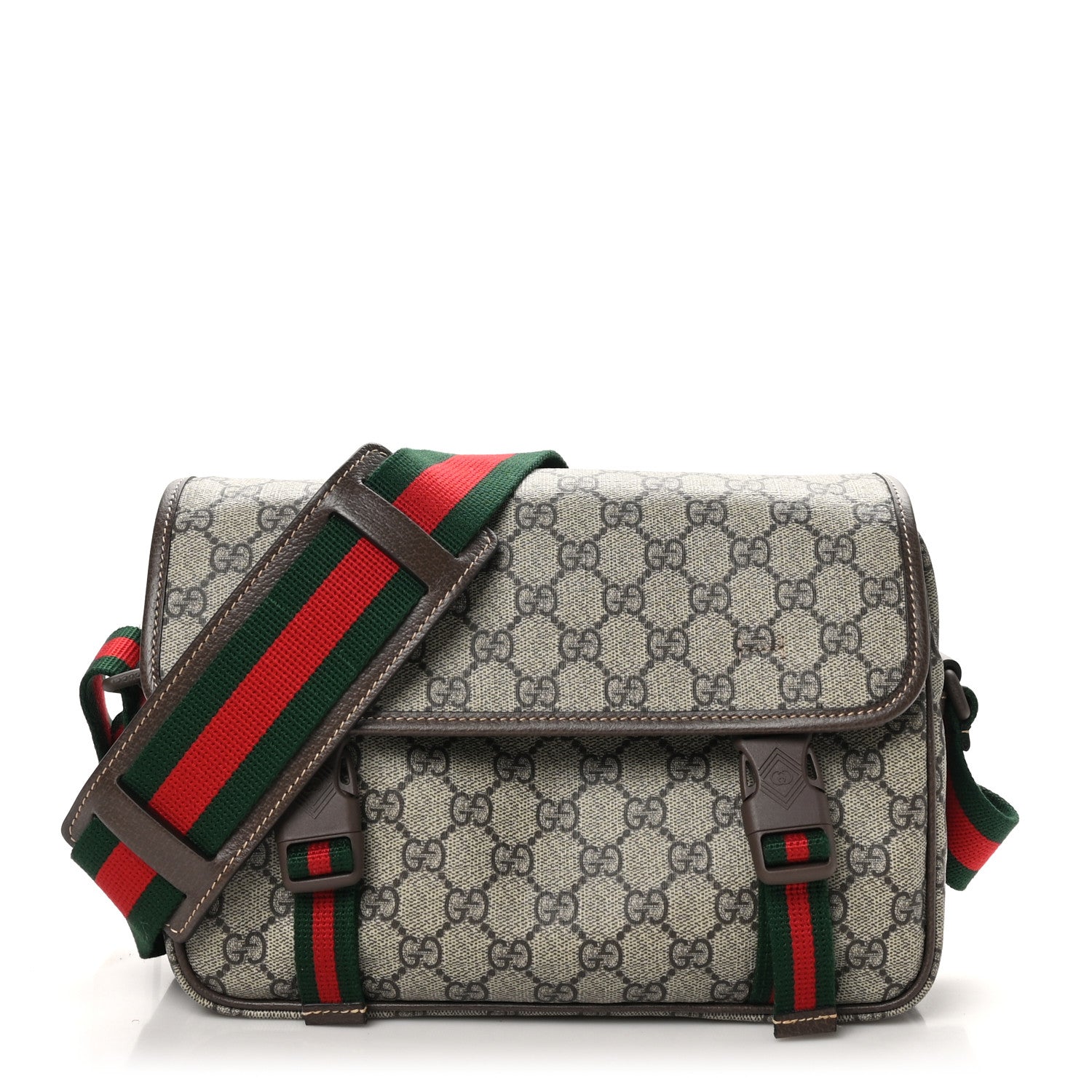 GG Supreme Small Messenger Bag Beige Ebony