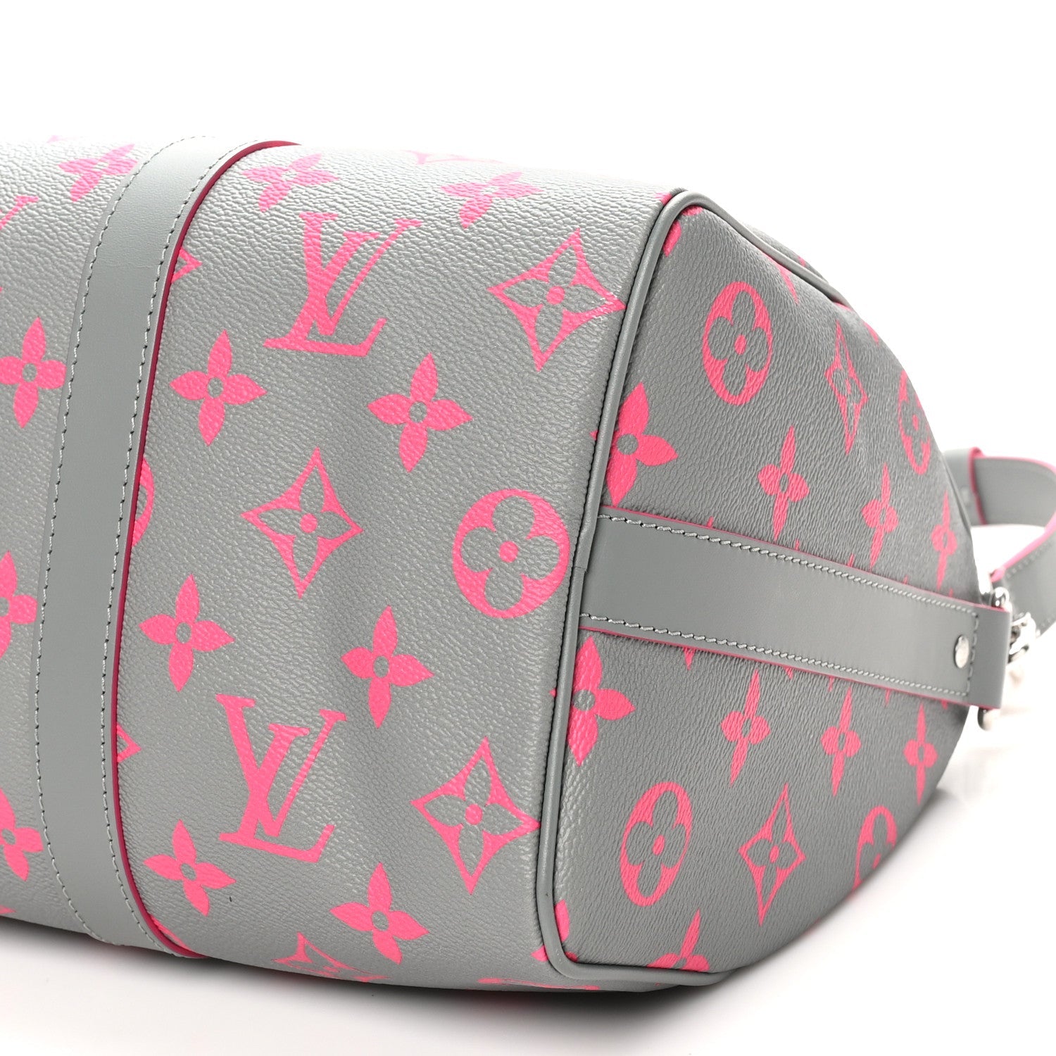 Monogram Glow Up Keepall Bandouliere 35 Grey Pink
