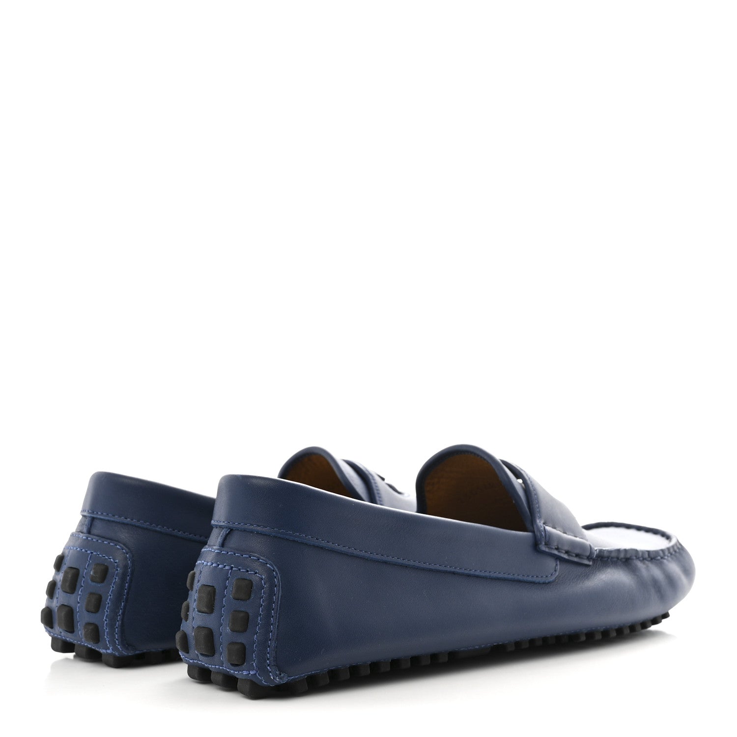 Soft Clove Calfskin Mens Interlocking G Driver Loafers 8 Royale