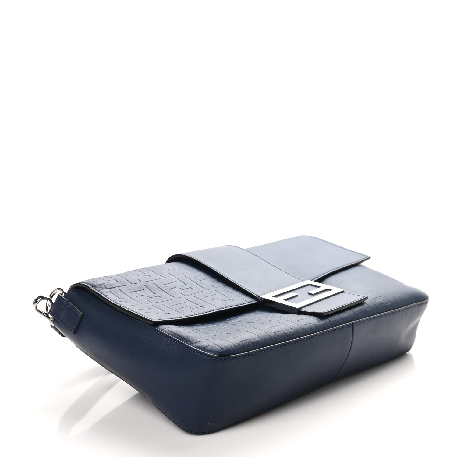 Vitello Grace FF Gradient Embossed Large Baguette Blueberry