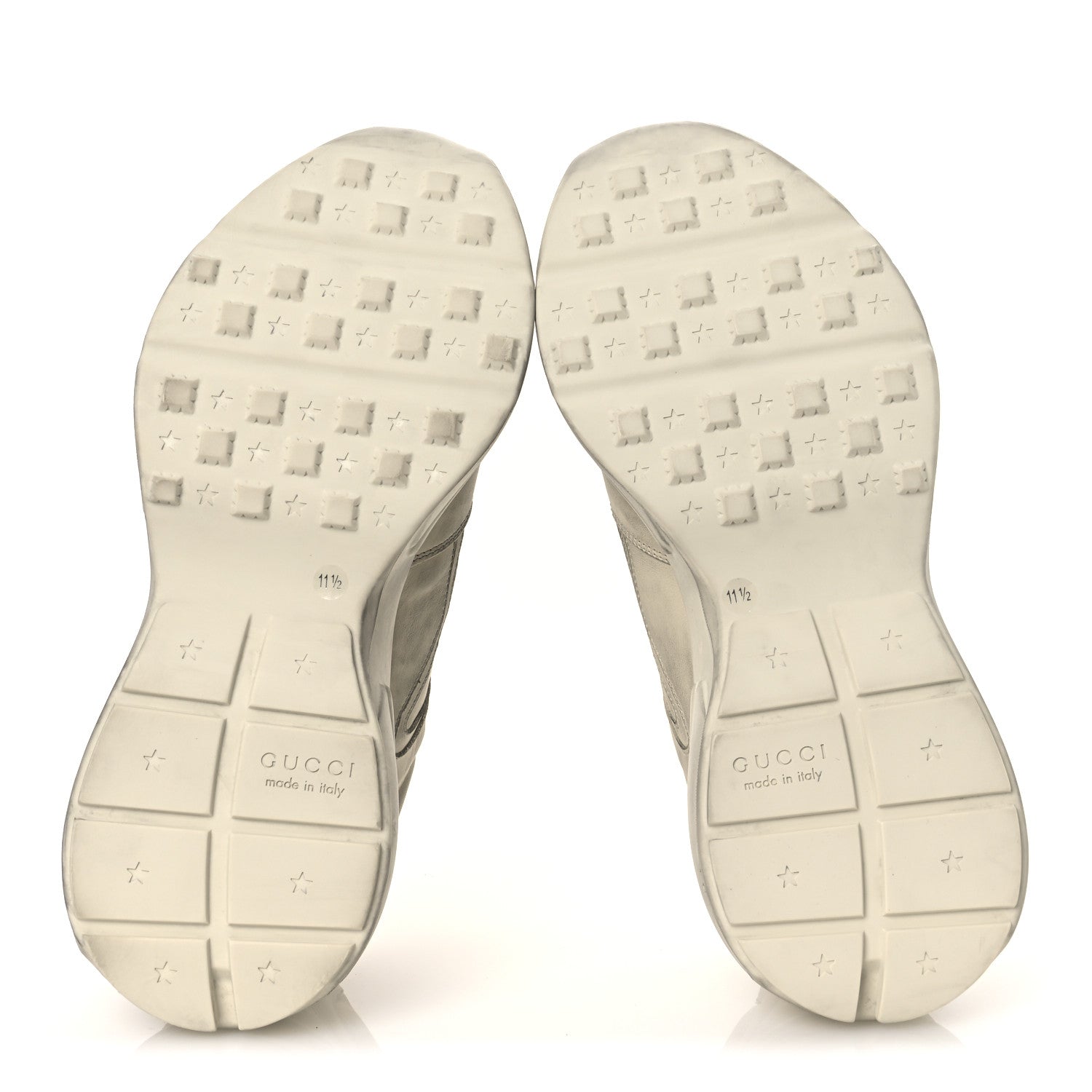 Soft Calfskin Mens Rhyton Sneakers 11.5 Ivory