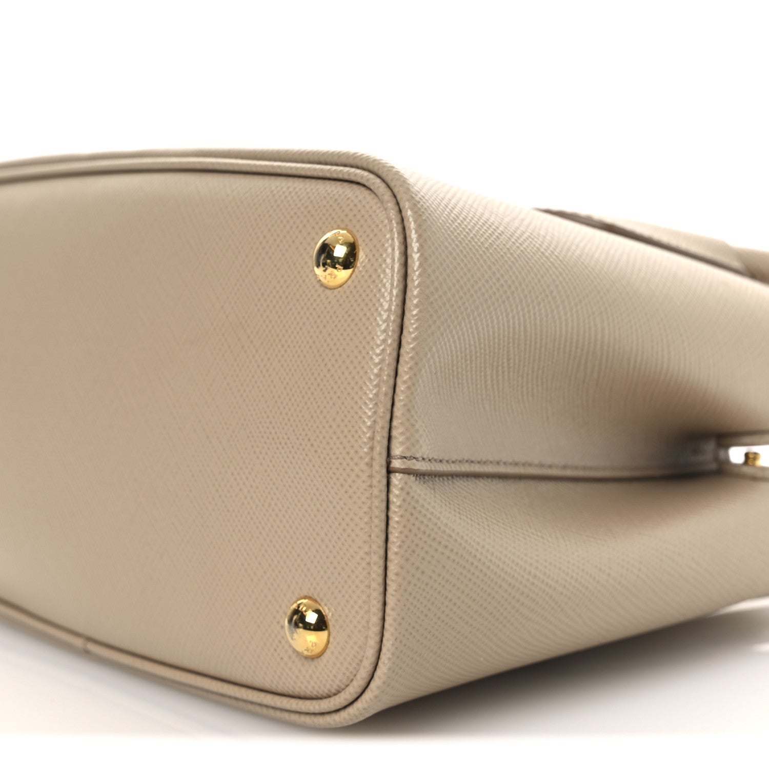 Saffiano Cuir Mini Double Bag Sabbia