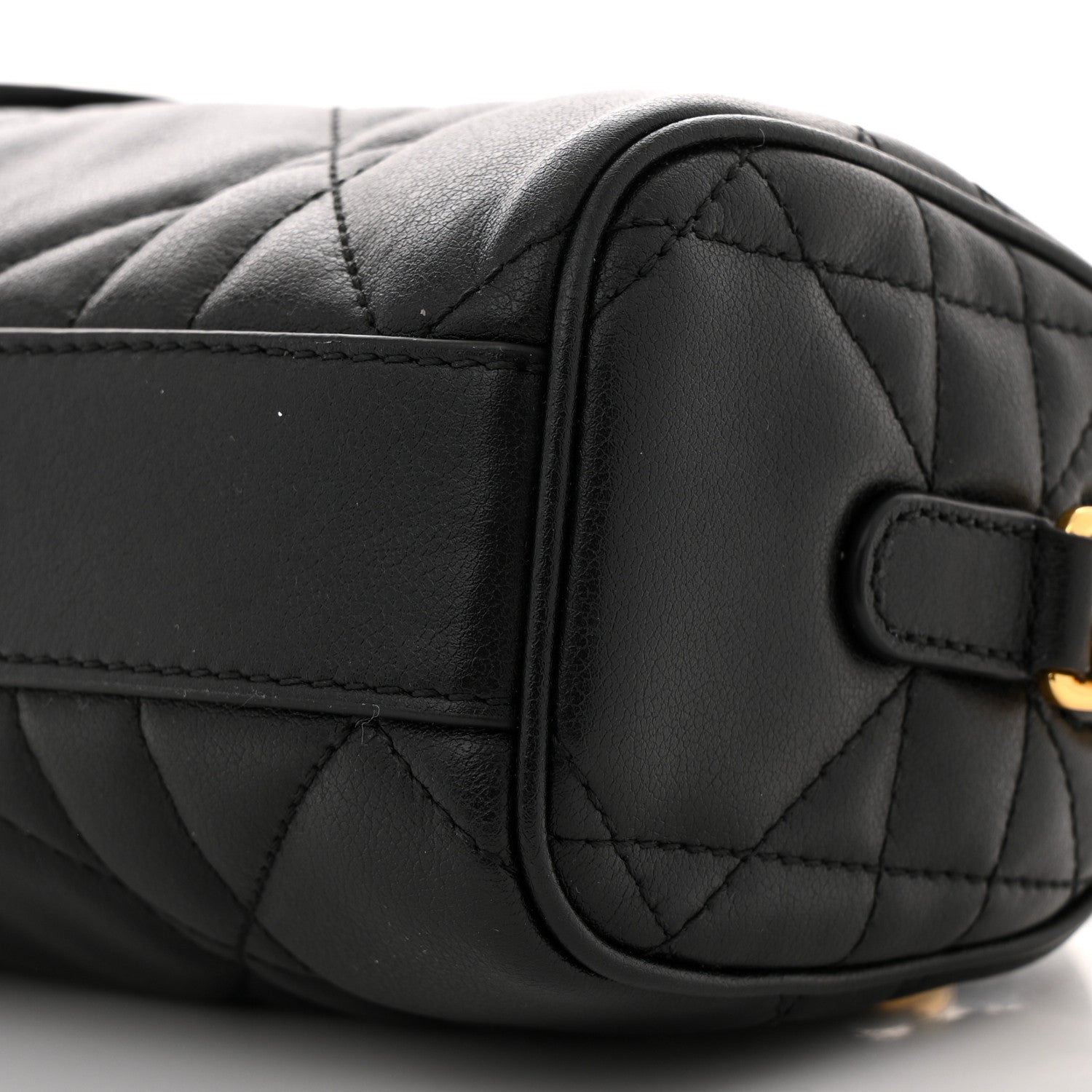 Calfskin Macrocannage Nano Groove 17 Bag Black