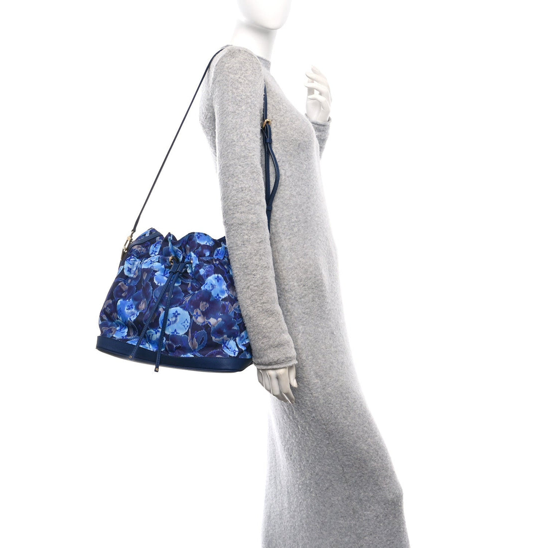 Nylon Monogram Ikat Noefull MM Grand Blue