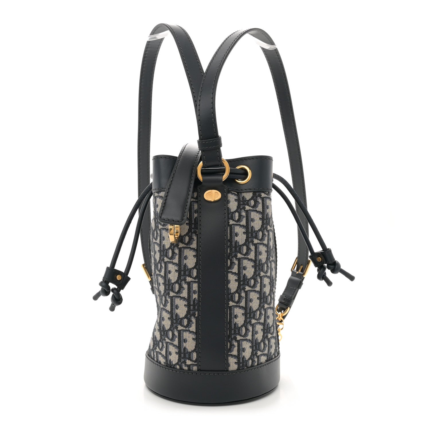 Oblique Small Drawstring Backpack Blue