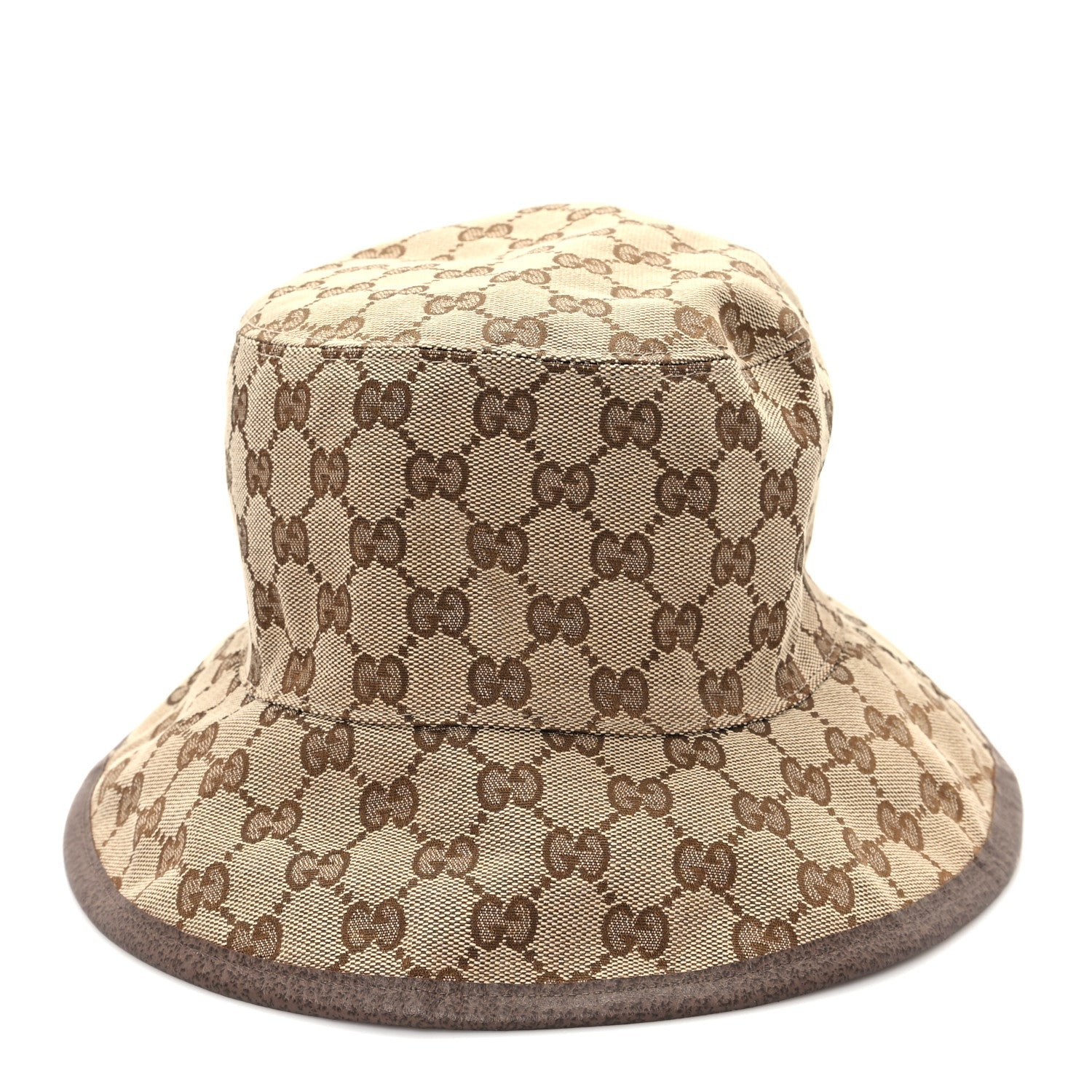 Monogram Plaid Bob Double Back Reversible Bucket Hat L Beige