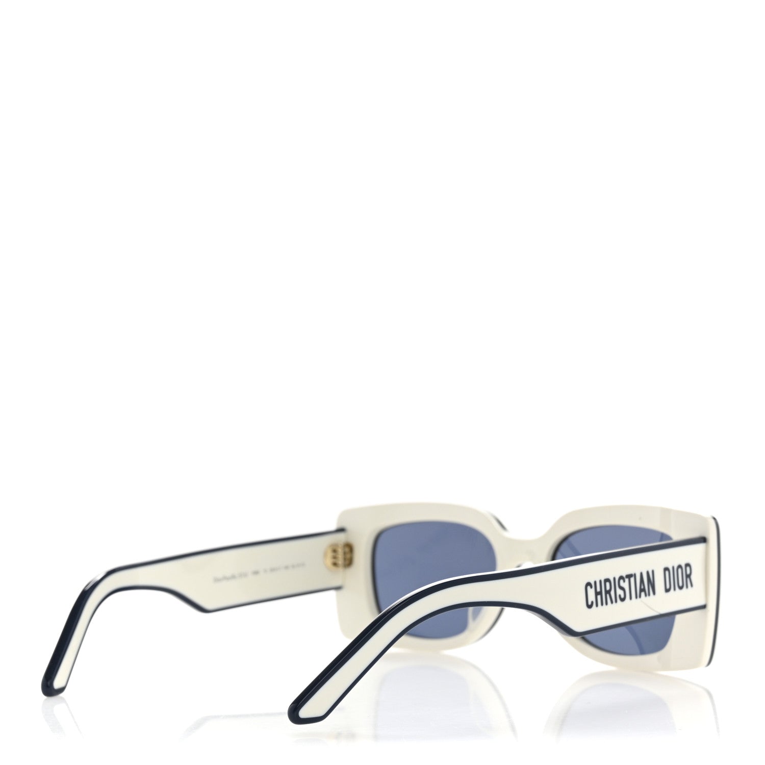 Diorpacific S1U Square Sunglasses White Blue