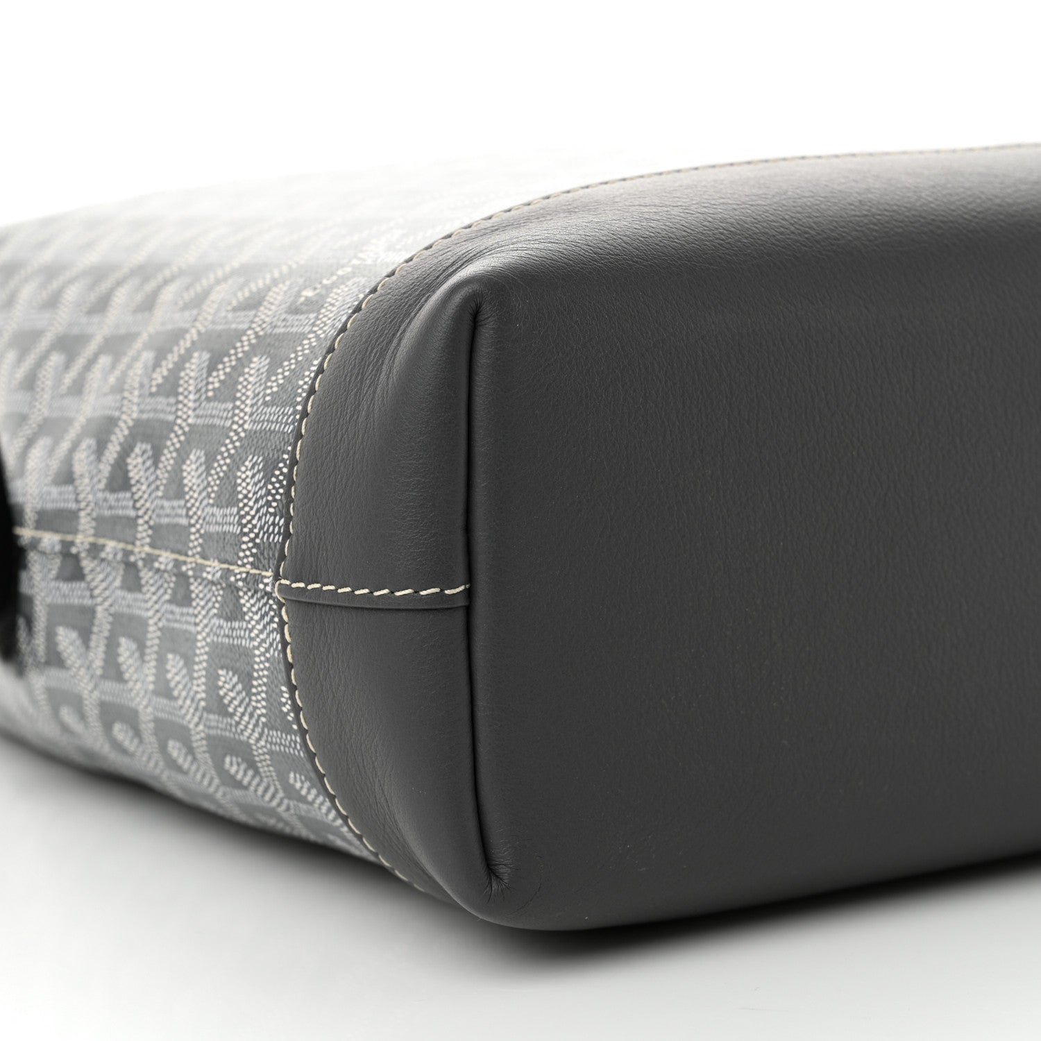 Goyardine Calfskin Cisalpin Document Case Grey