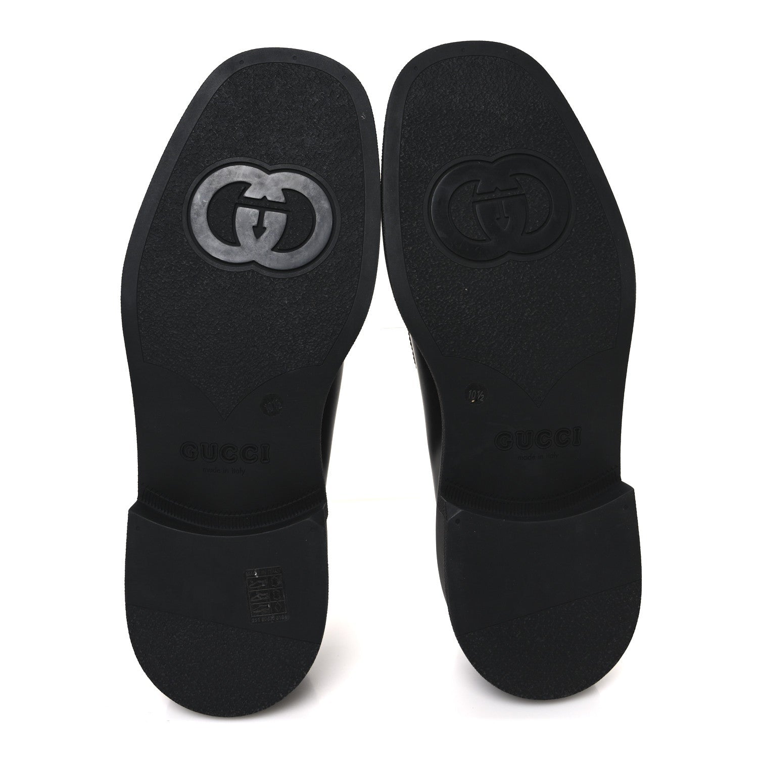 Calfskin Horsebit Mens Chunky Loafers 10.5 Black