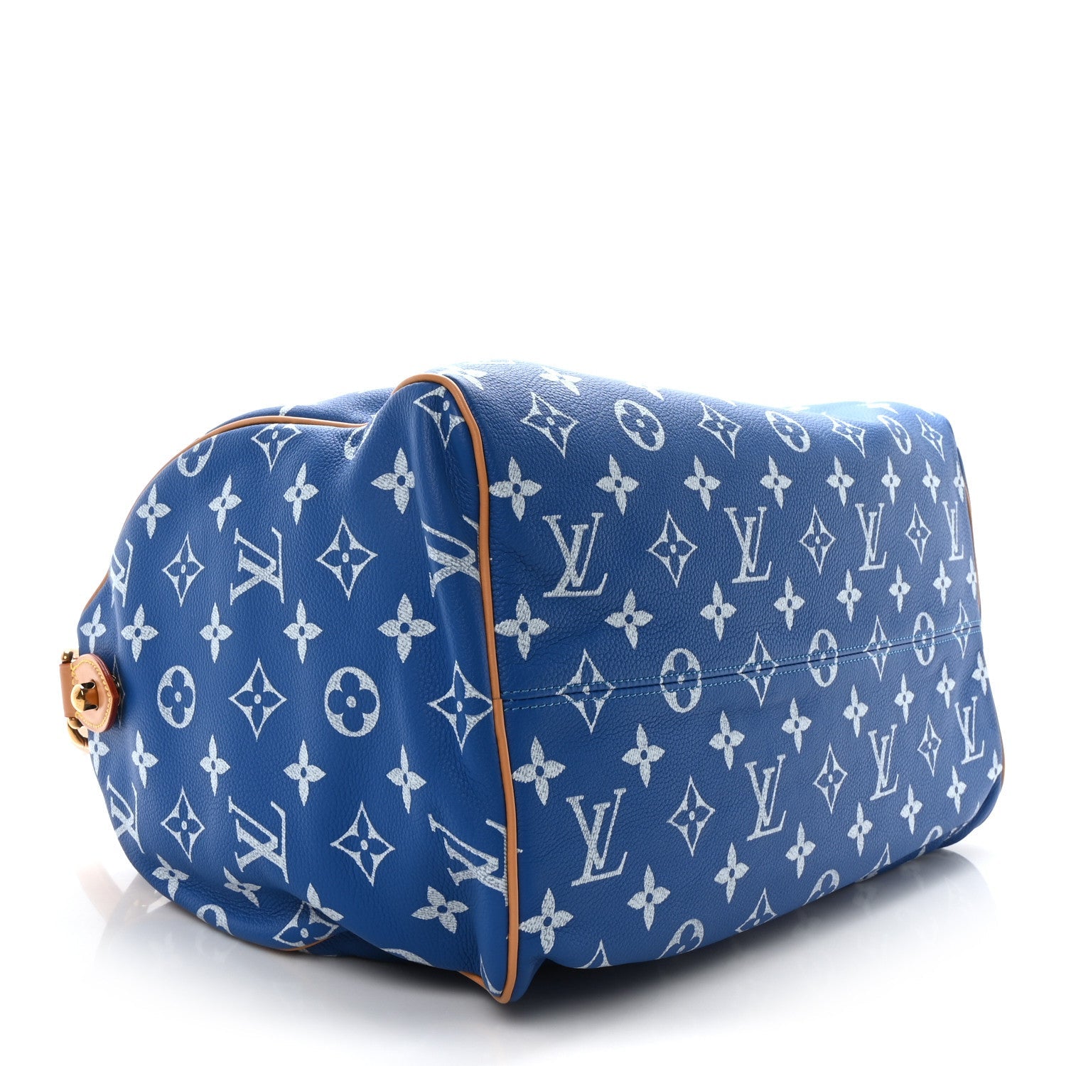 Calfskin Monogram Speedy P9 Bandouliere 40 Blue