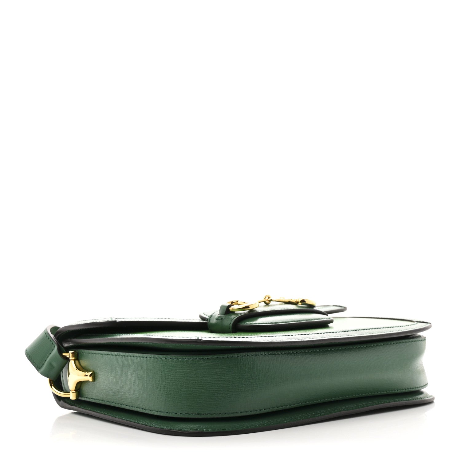 Azalea Calfskin Horsebit 1955 Shoulder Bag New Shamarock Emerald