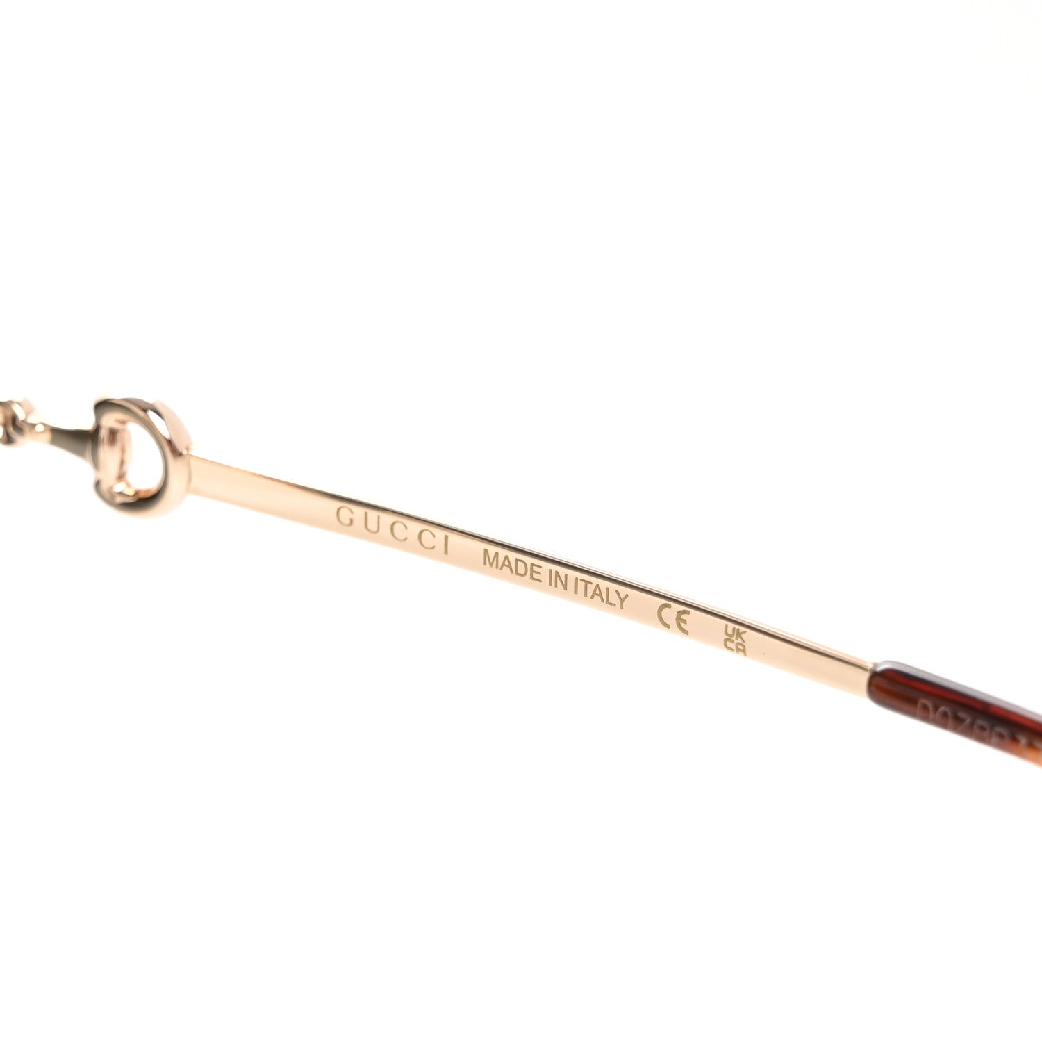 Metal Horsebit Square Frame Sunglasses GG0879S Gold