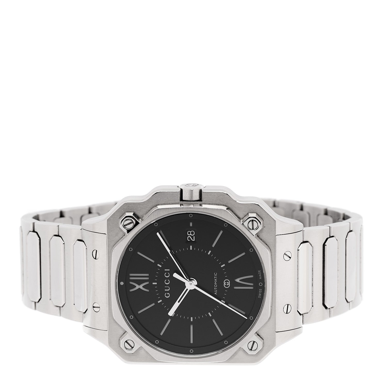 Stainless Steel 38mm G-Flat Automatic Watch Black