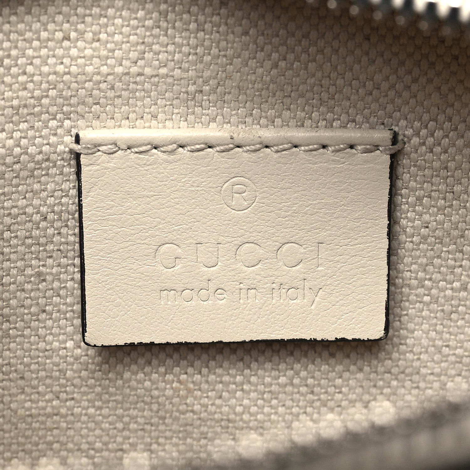 Calfskin GG Tennis Embossed Belt Bag Mystic White