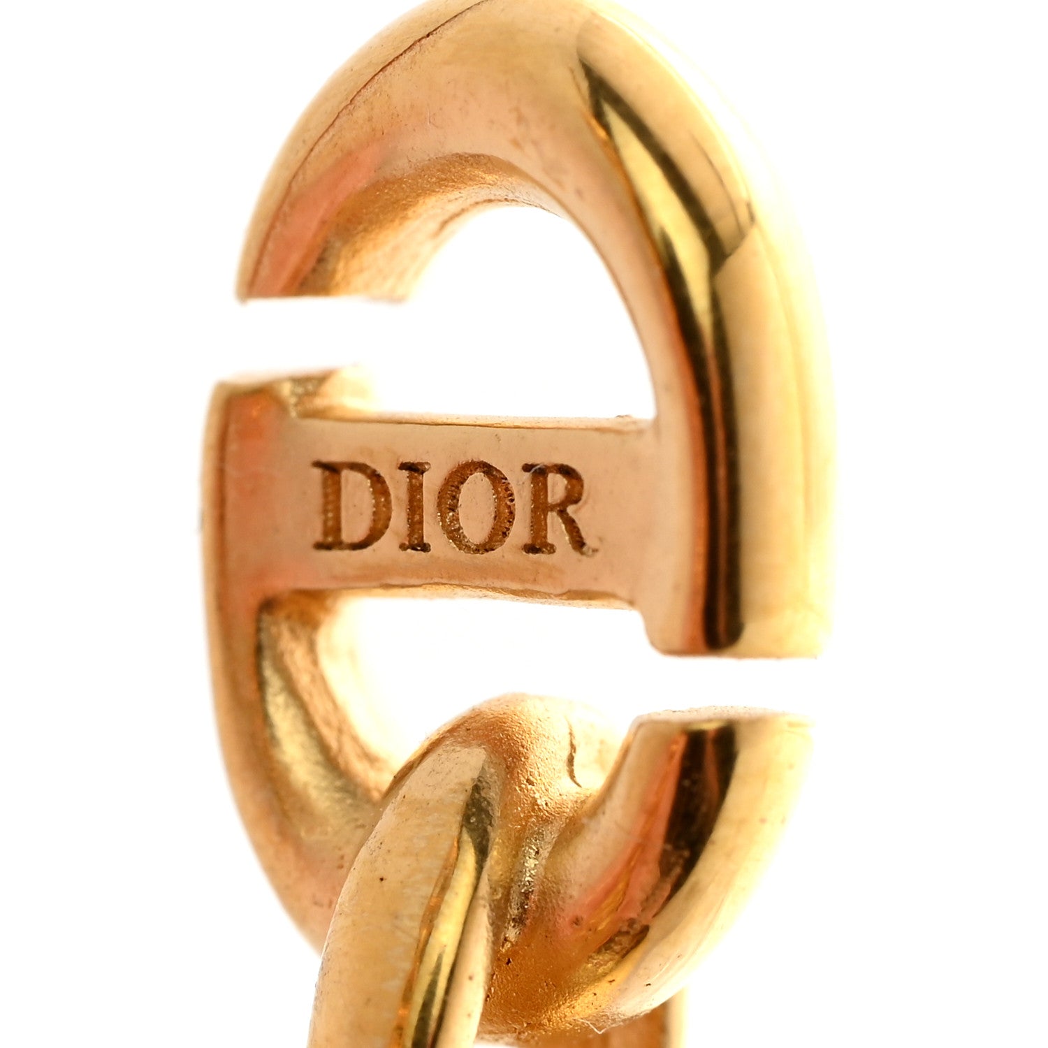 Metal Hoop Earrings Aged Gold