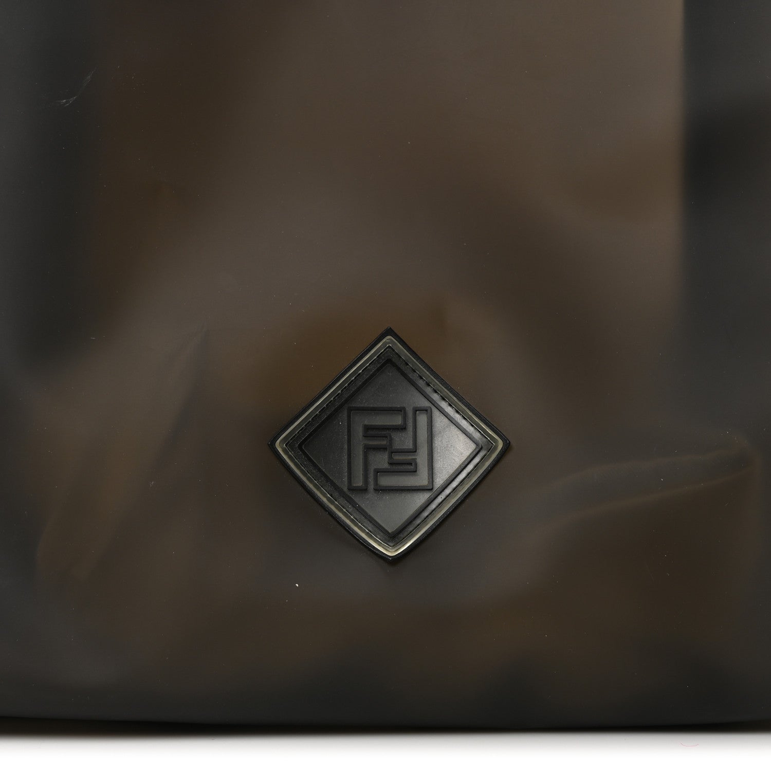 PVC Vitello Faithful Flat Shopping Tote Black