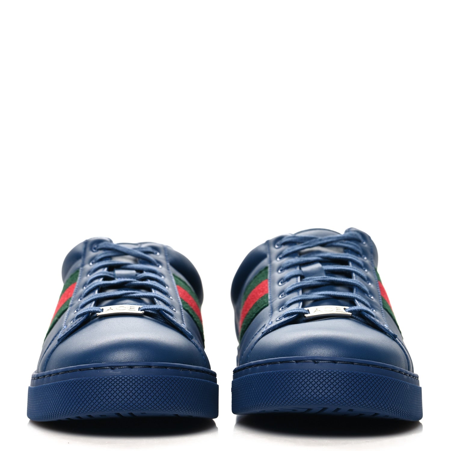 Ultralight Plume Calfskin Web Mens New Ace Sneakers 9 Royale