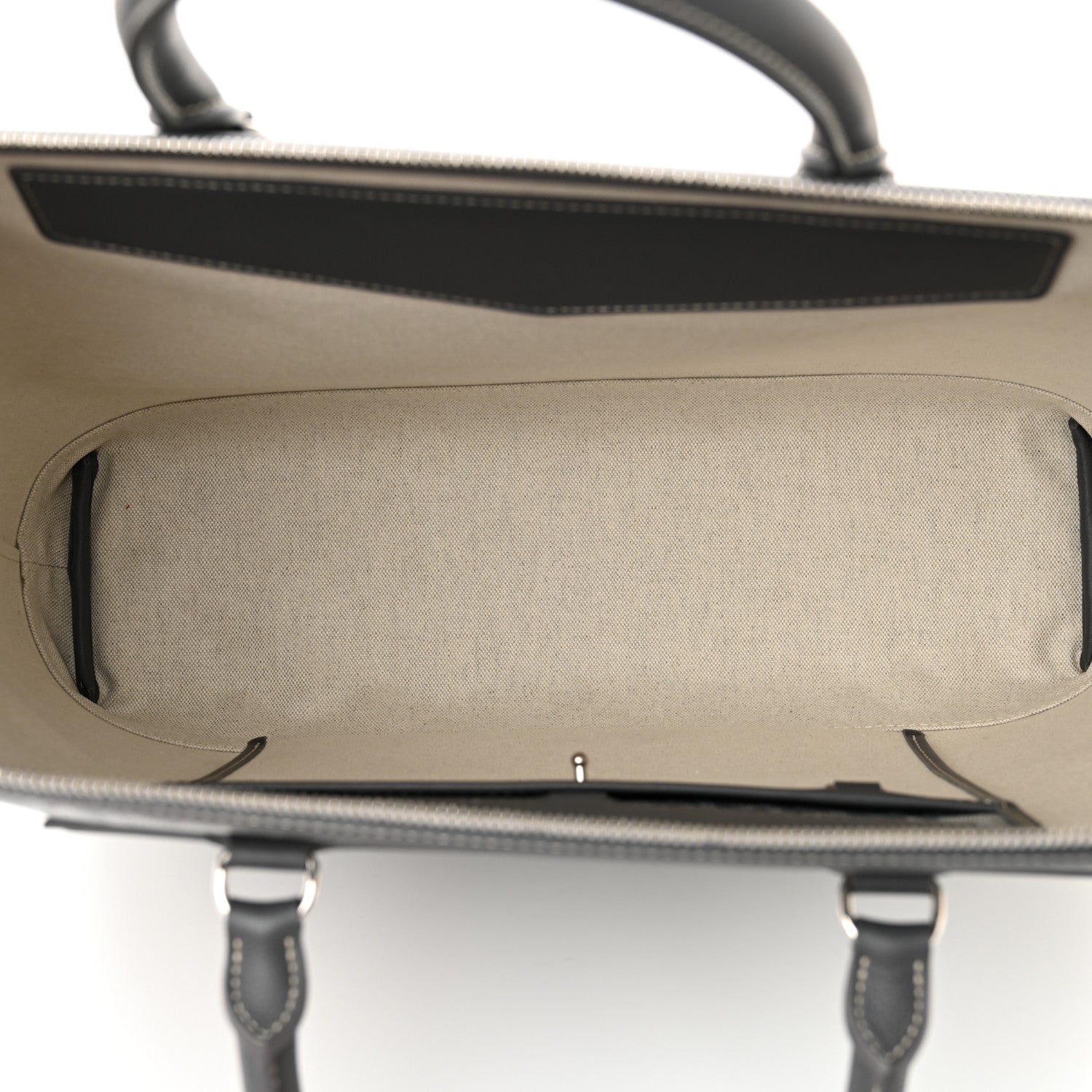 Goyardine Calfskin Cisalpin Document Case Grey