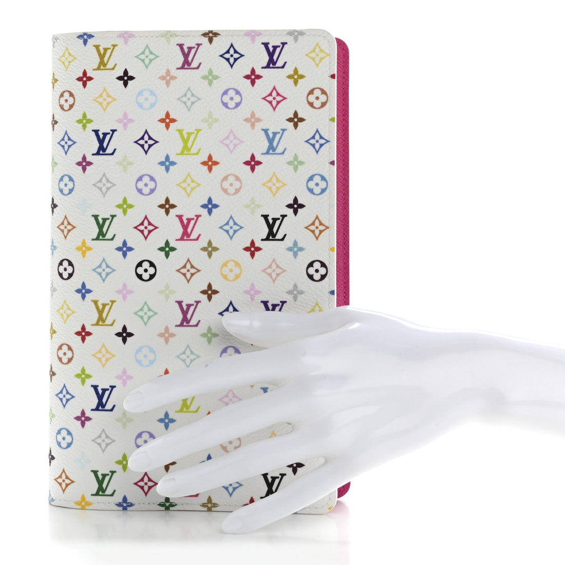 LV X TM Monogram Multicolor Emily Notebook Cover MM White