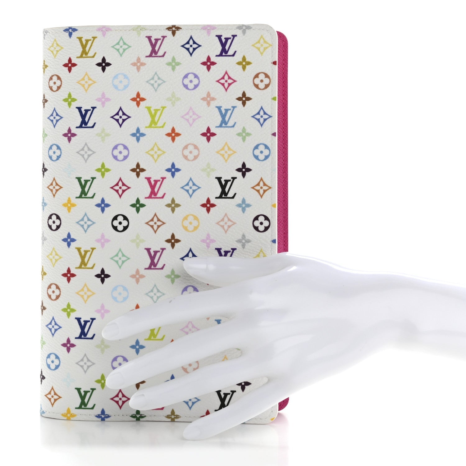 LV X TM Monogram Multicolor Emily Notebook Cover MM White