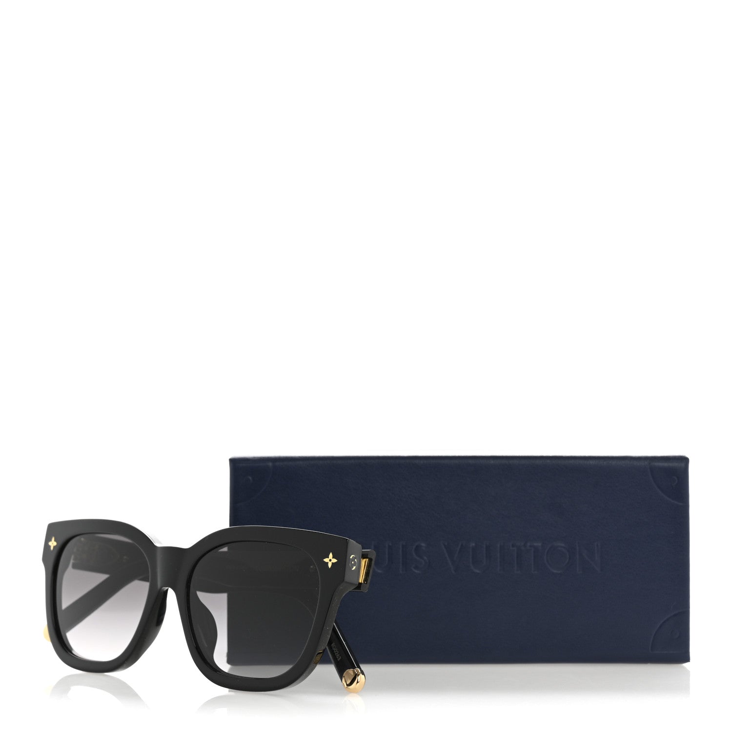 Acetate My Monogram Square Sunglasses Z1523E Black