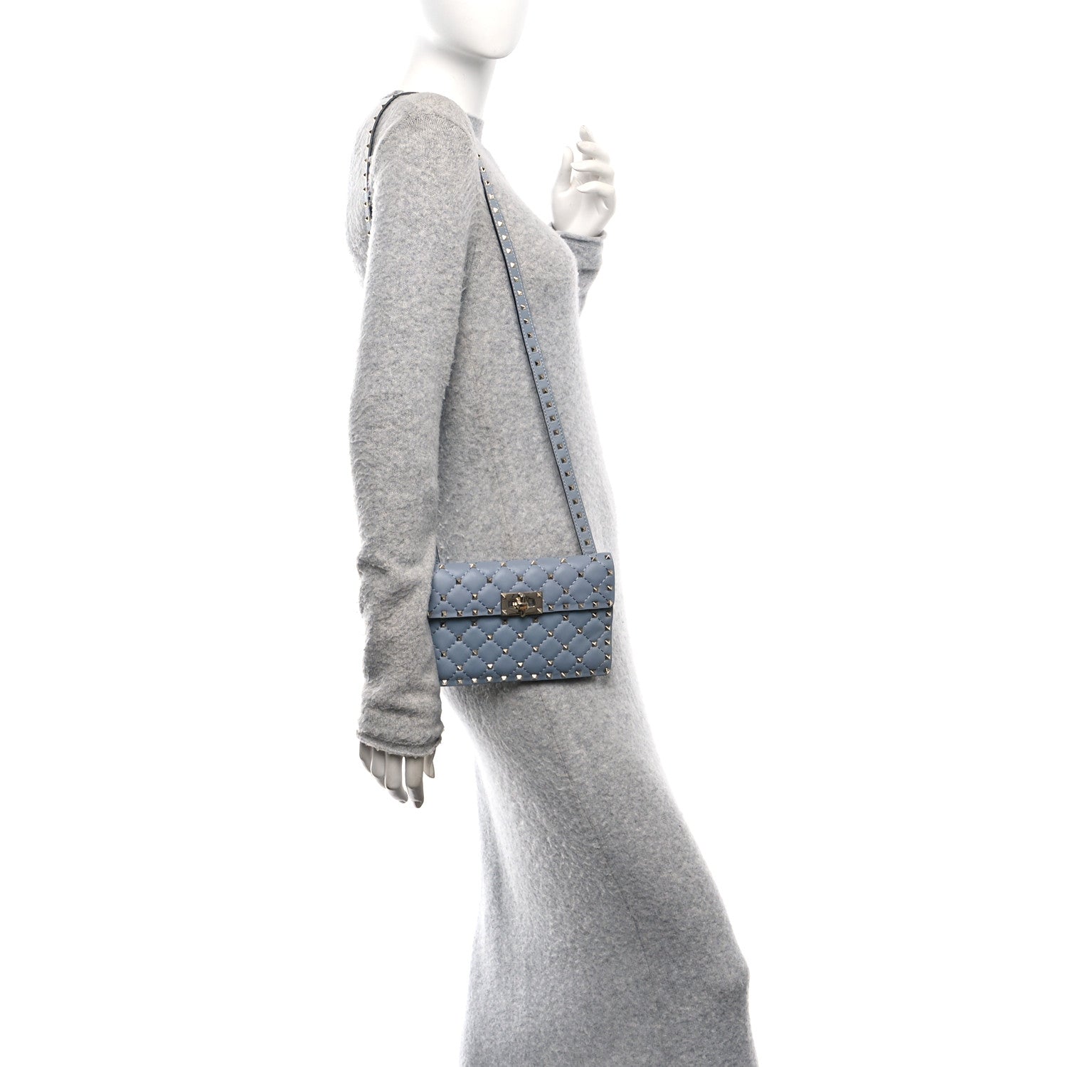 Nappa Rockstud Crossbody Bag  London Stone