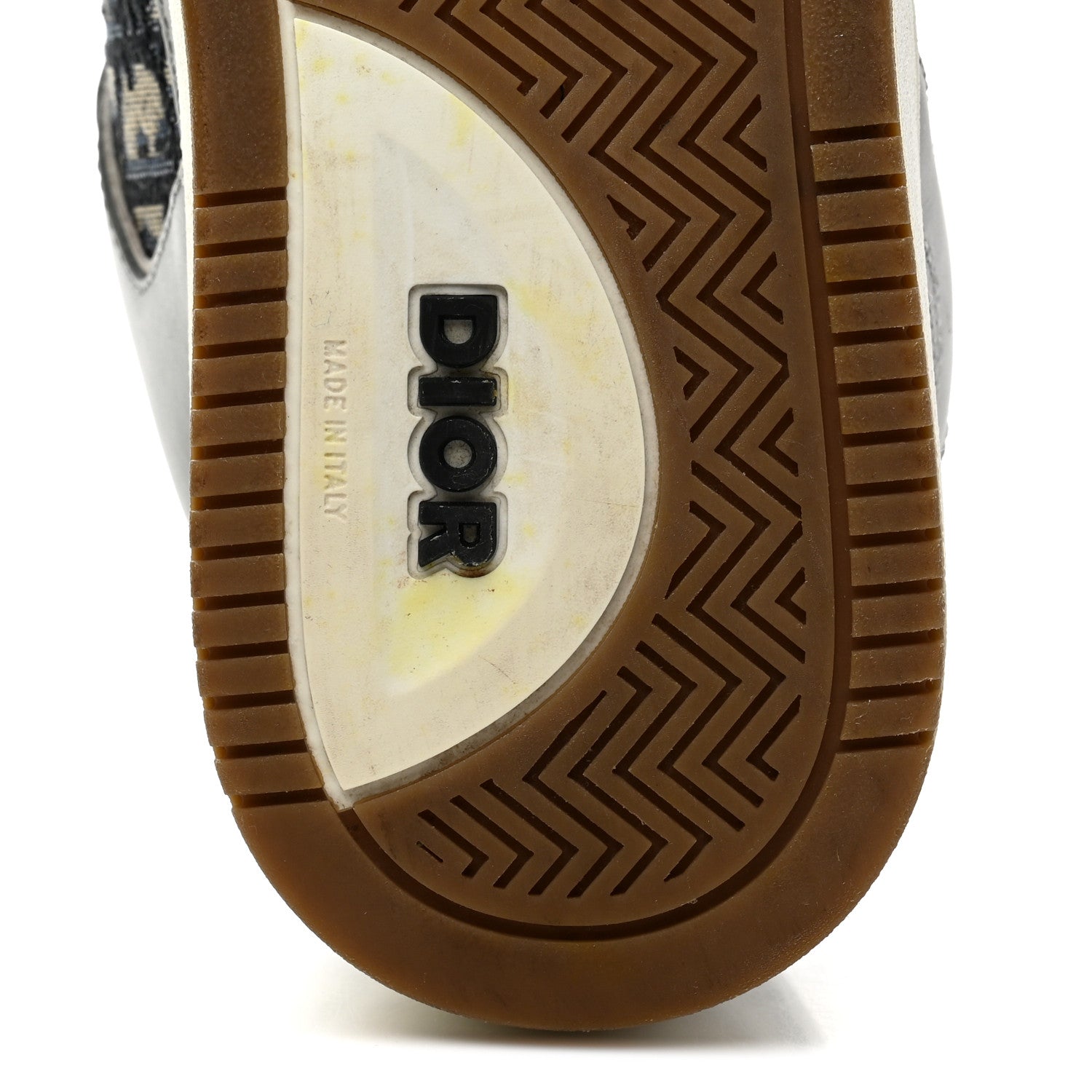 Smooth Calfskin Jacquard Oblique Mens B27 Low Top Sneakers 43 Beige Blue