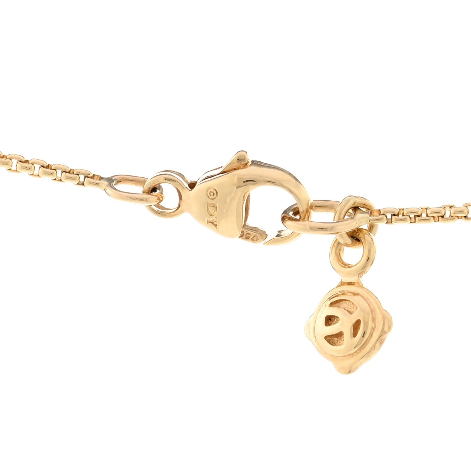 18K Yellow Gold Black Onyx Rio Rondelle Long Station Necklace