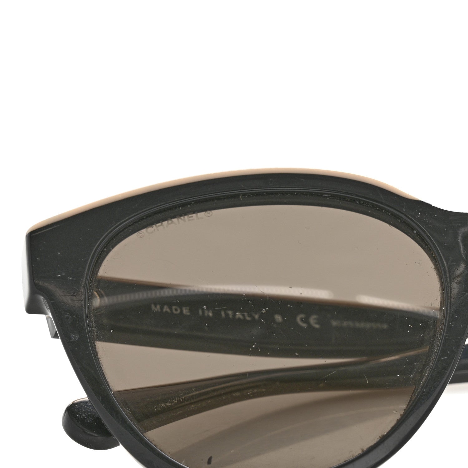 Acetate CC Butterfly Sunglasses 5414-A Black Beige