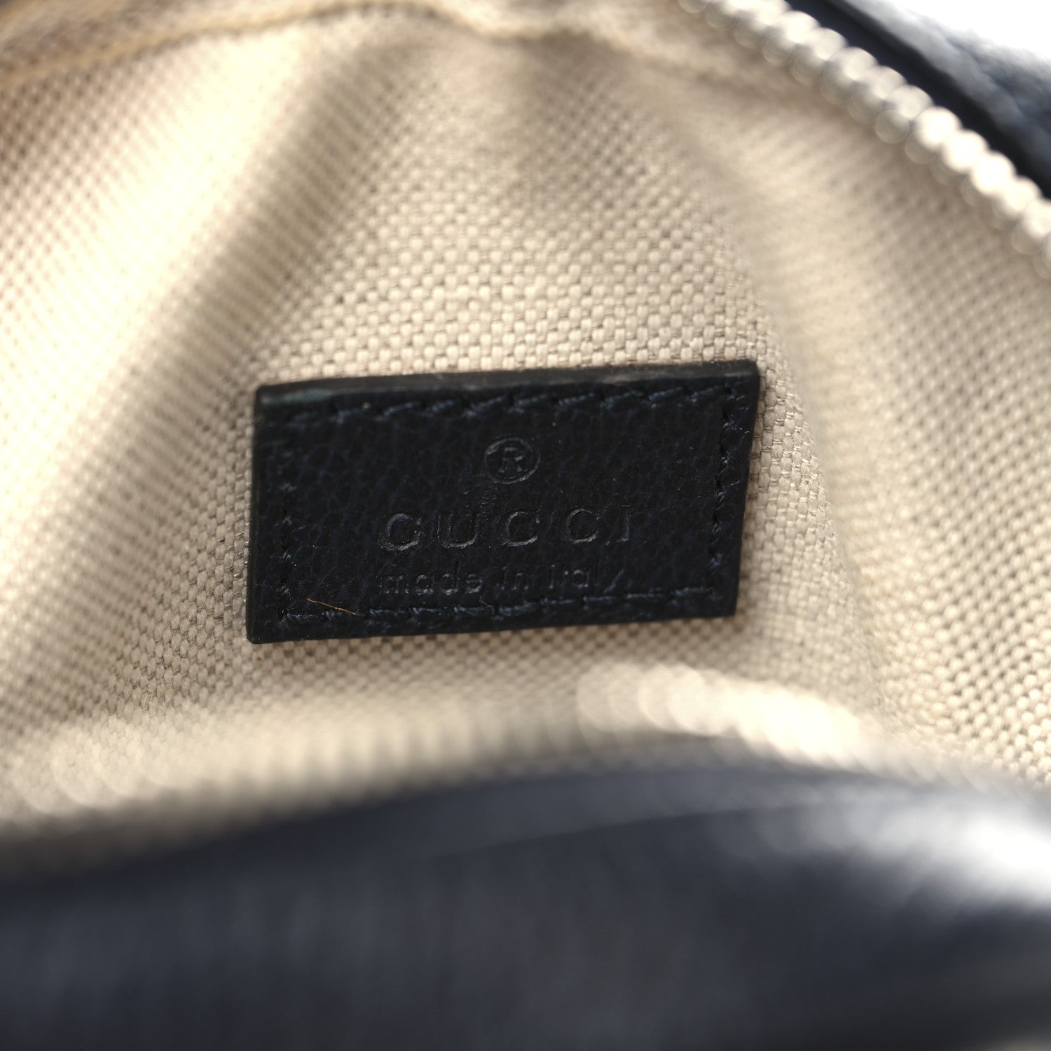 GG Supreme Monogram Textured Calfskin Web Mini Ophidia Messenger Beige Blue