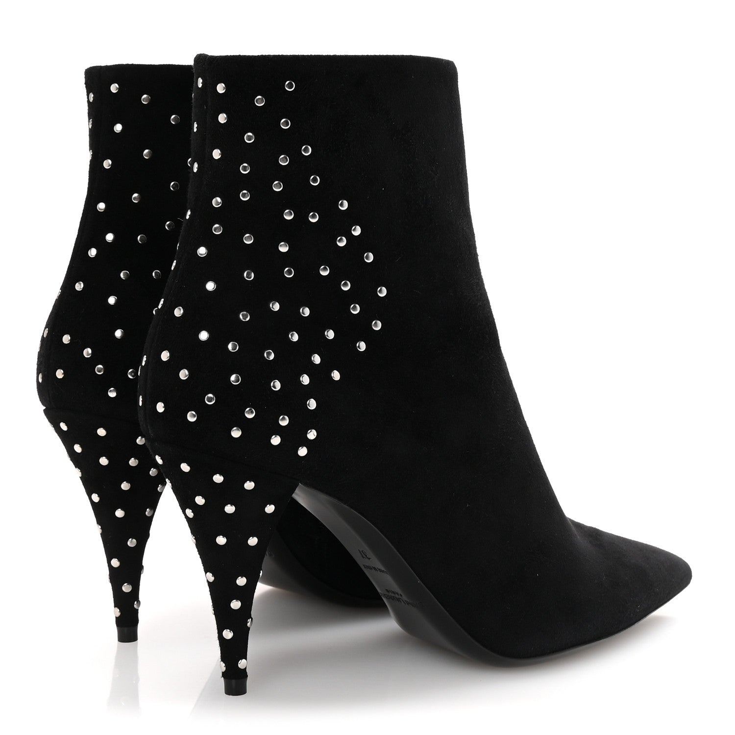 Suede Studded Kiki 85 Zip Boot 37 Black