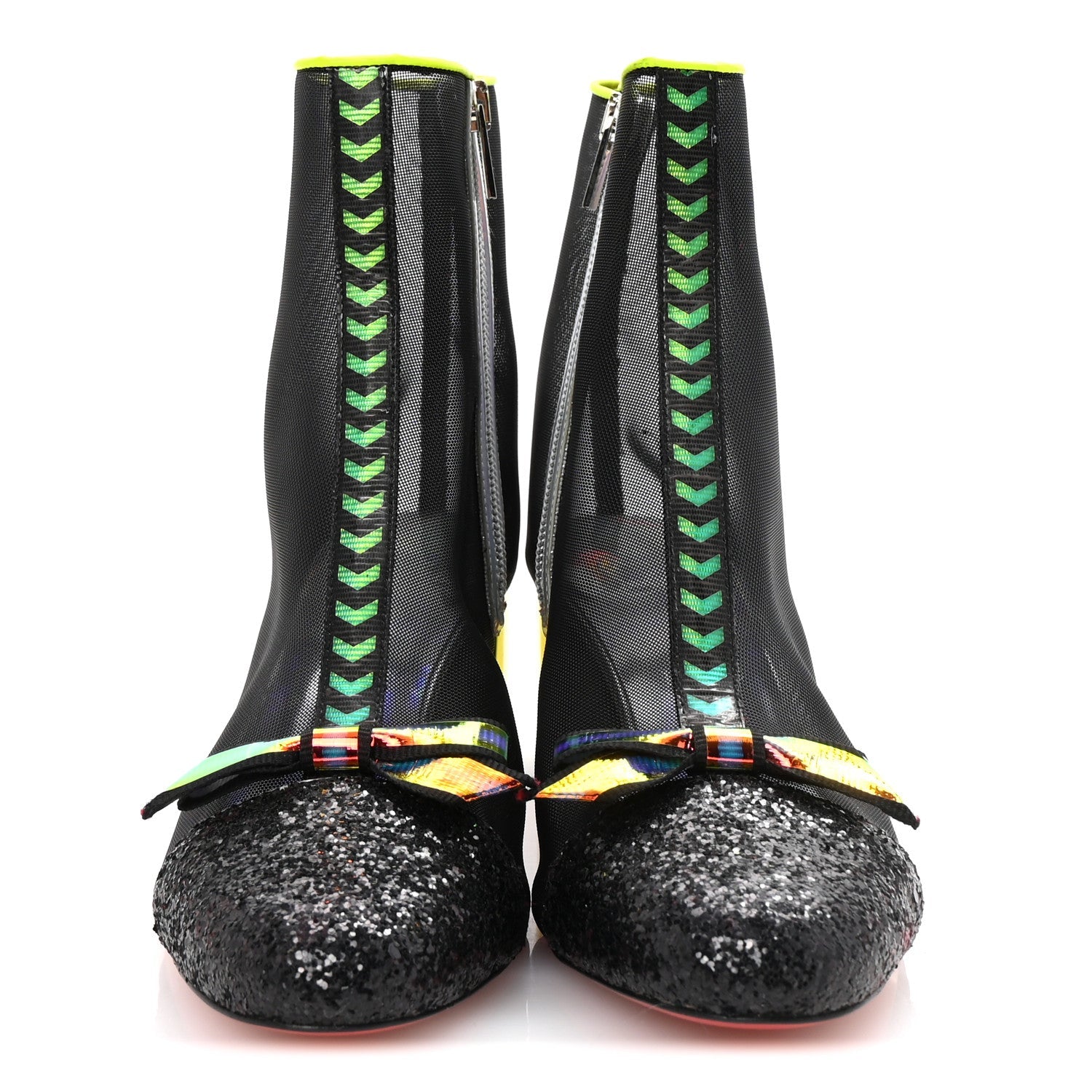 Mesh Checkypoint 55 Booties 39 Black