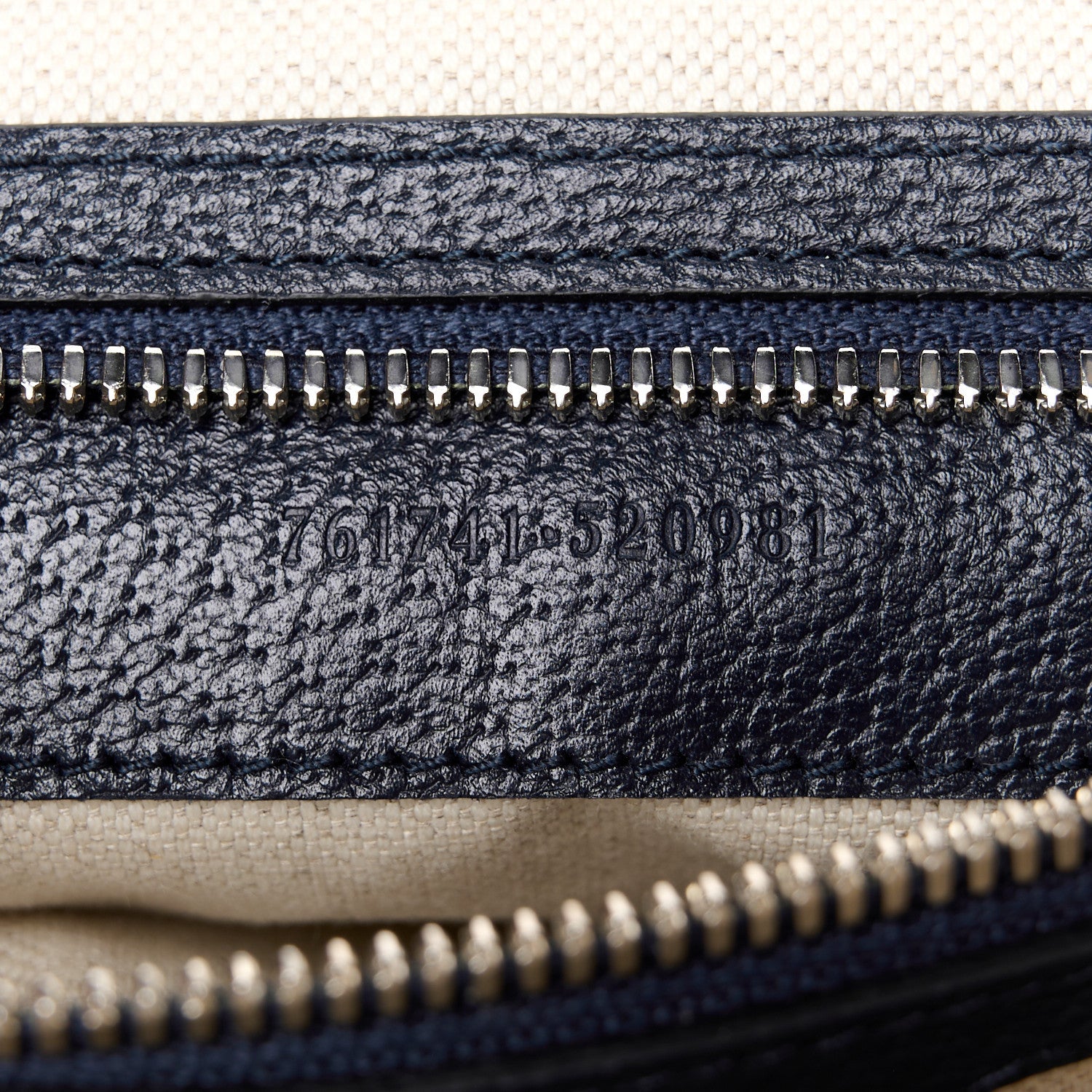 Tender GG Supreme Monogram Textured Dollar Calfskin Ophidia Messenger Bag Dark Blue