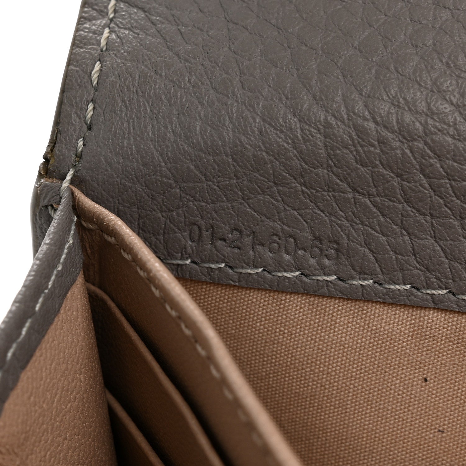 Calfskin Marcie Continental Flap Wallet Cashmere Grey