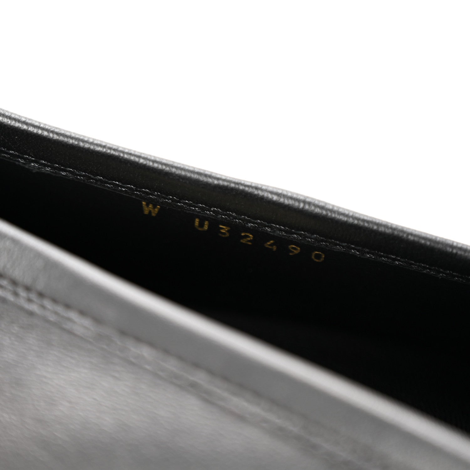 Lambskin Mens Stitched CC Loafers 42 Black