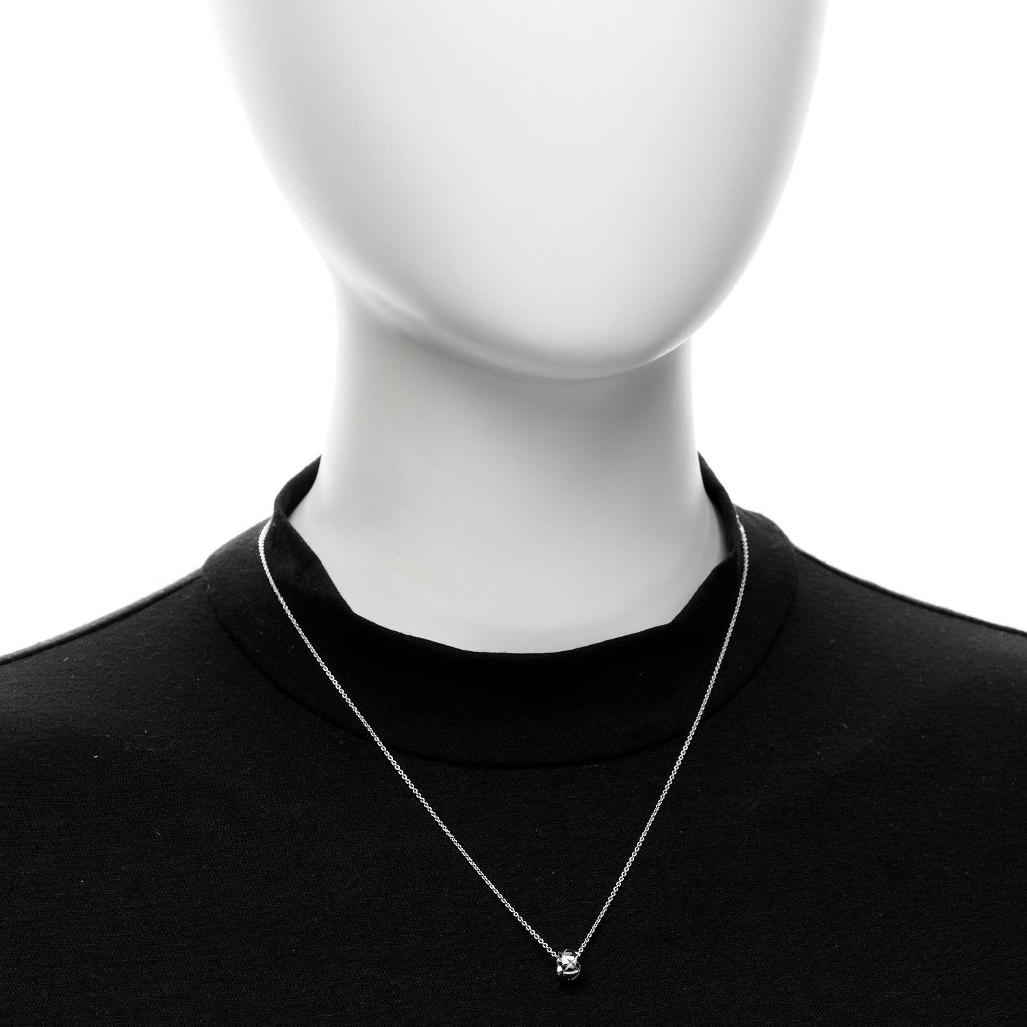 18K White Gold Coco Crush Pendant Necklace
