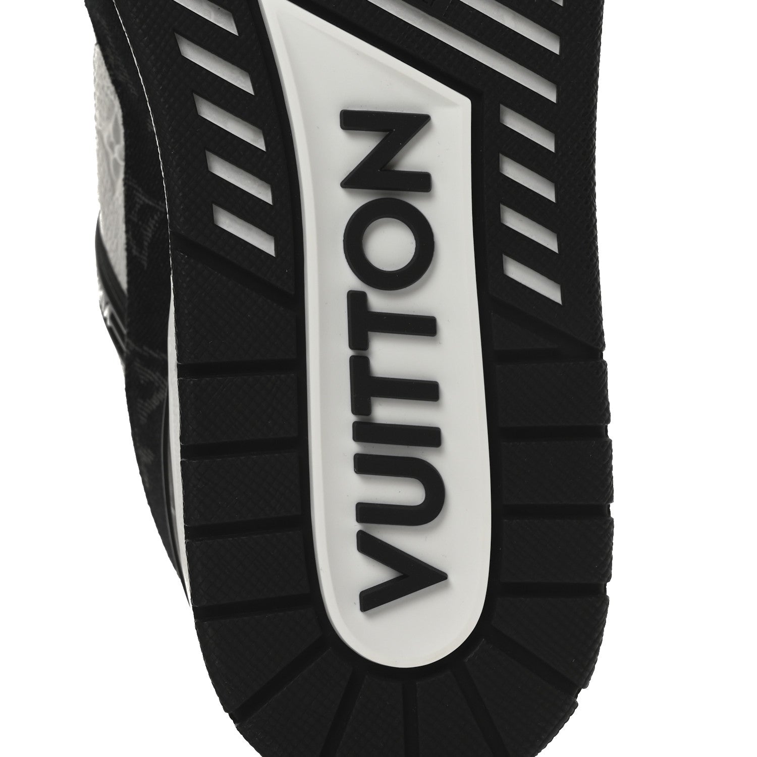 Calfskin Monogram Denim Mens LV Trainer Sneakers 9 Black